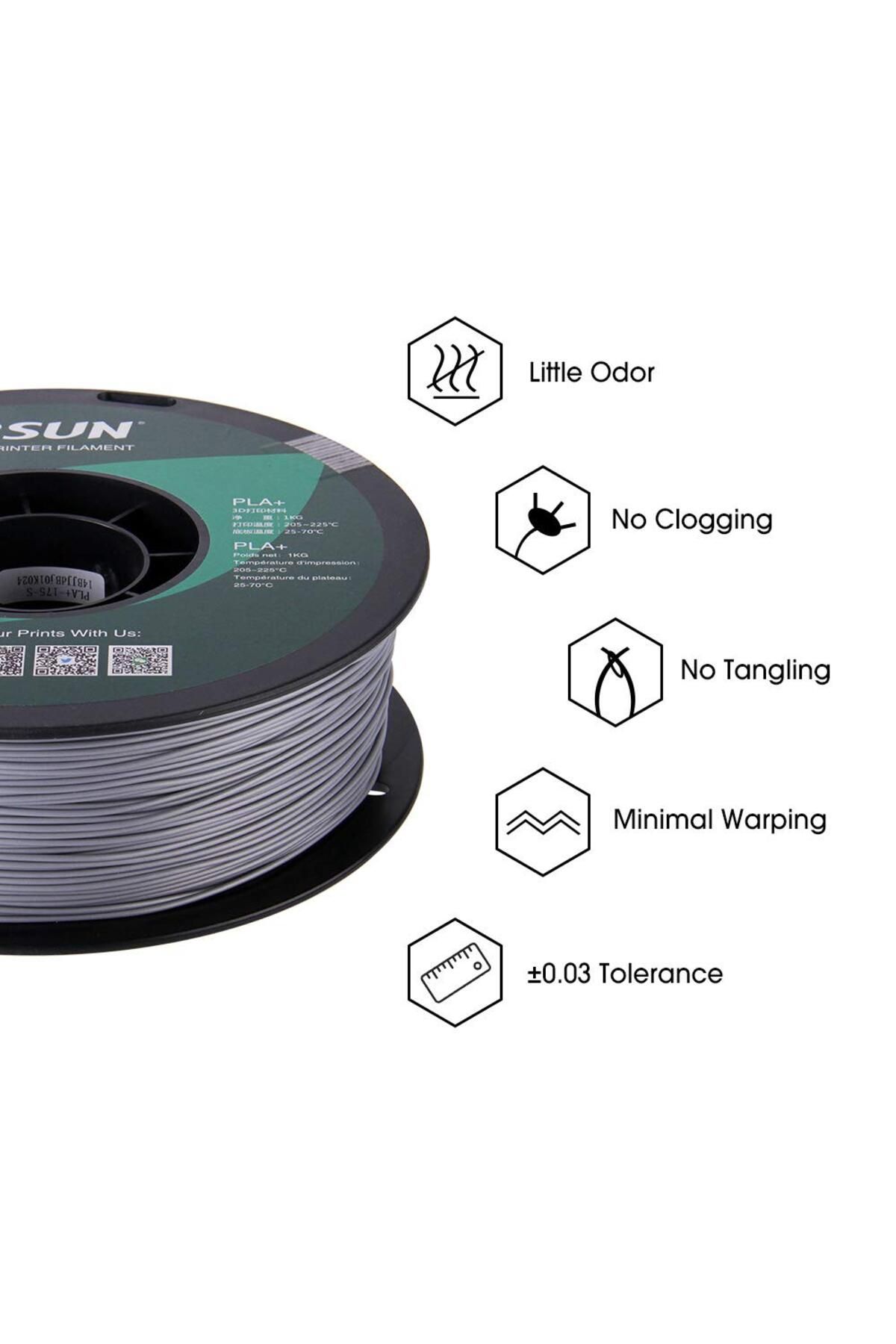 eSun Pla Filament Gümüş 1.75mm 1kg