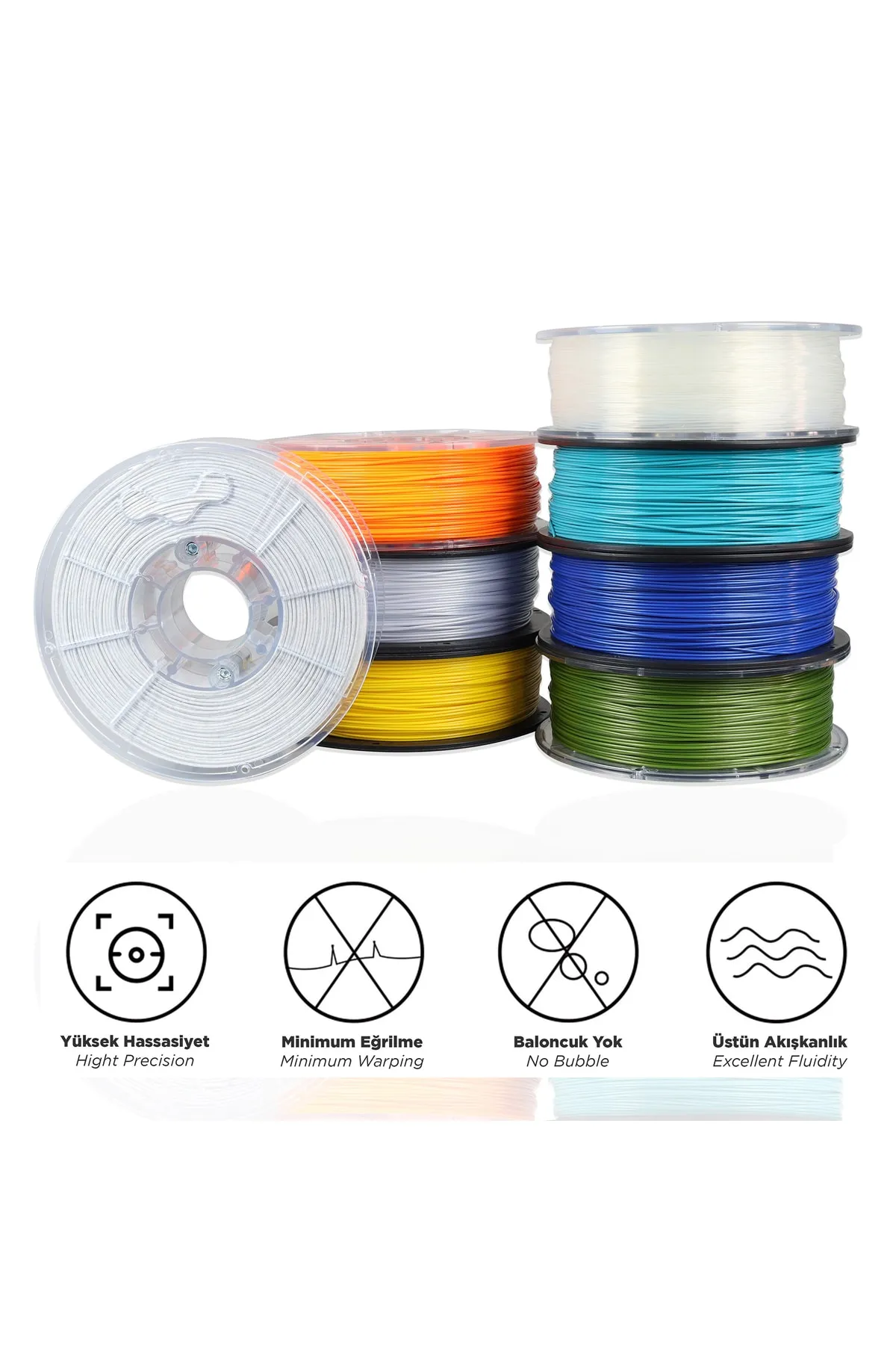 CCF Pla Filament Gri 1.75 Mm 1 Kg