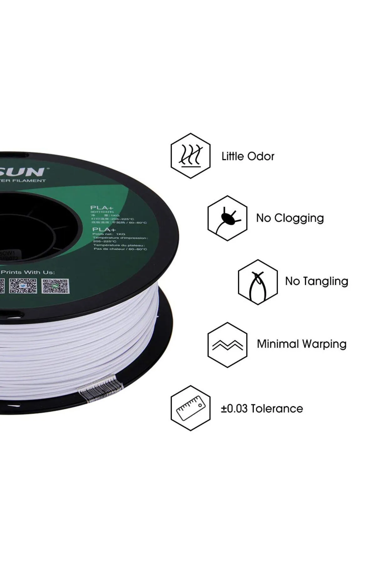 eSun Pla Filament Soğuk Beyaz 1.75mm 1kg