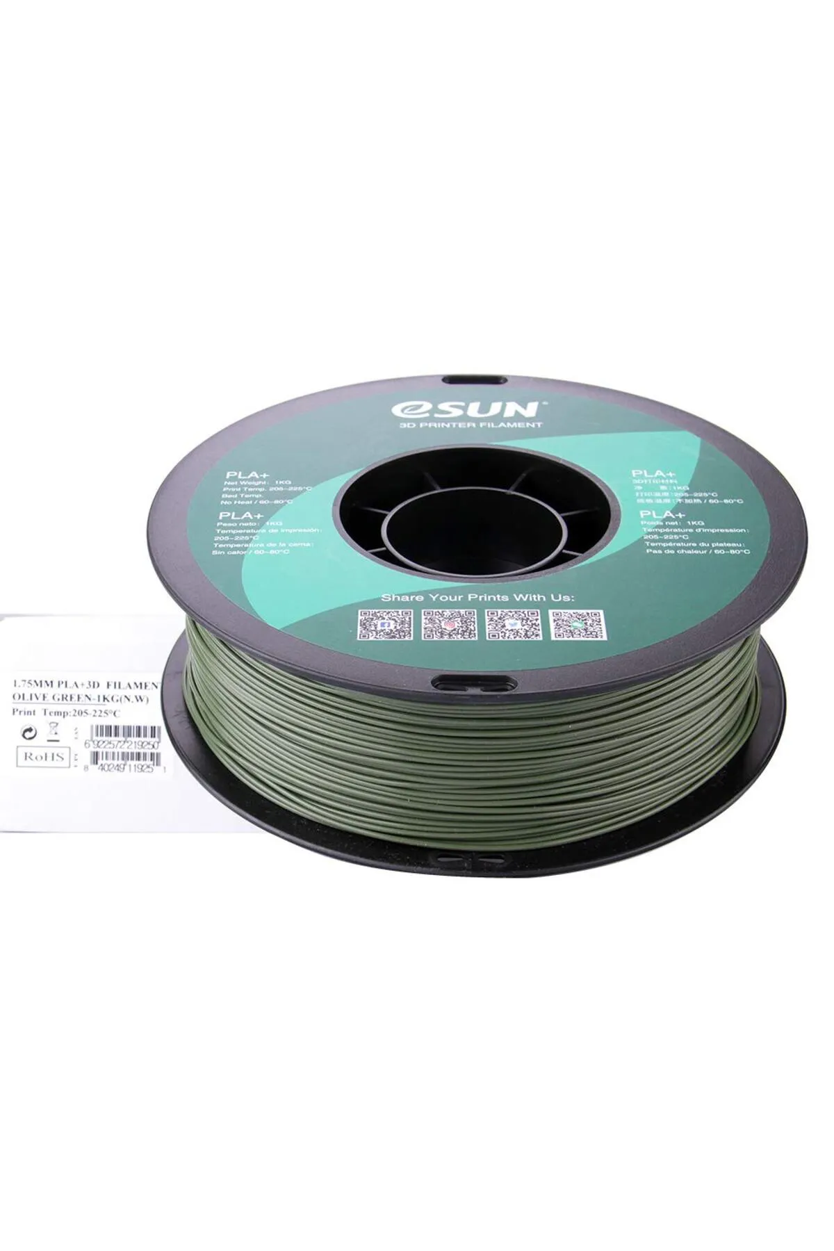 eSun Pla Filament Zeytin Yeşili 1.75mm 1kg