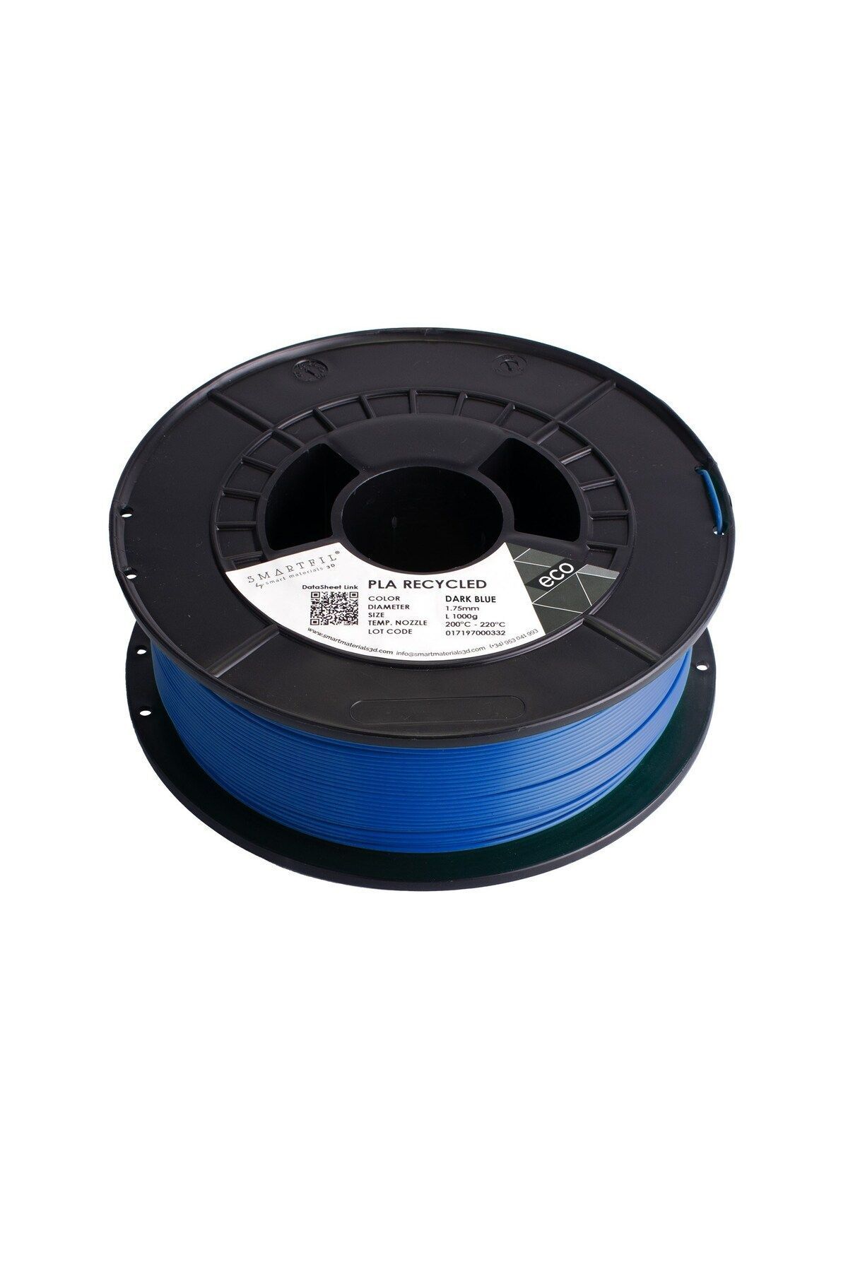 Smart Materials 3D PLA RECYCLED 1.75mm KOYU MAVİ 1000g Filament