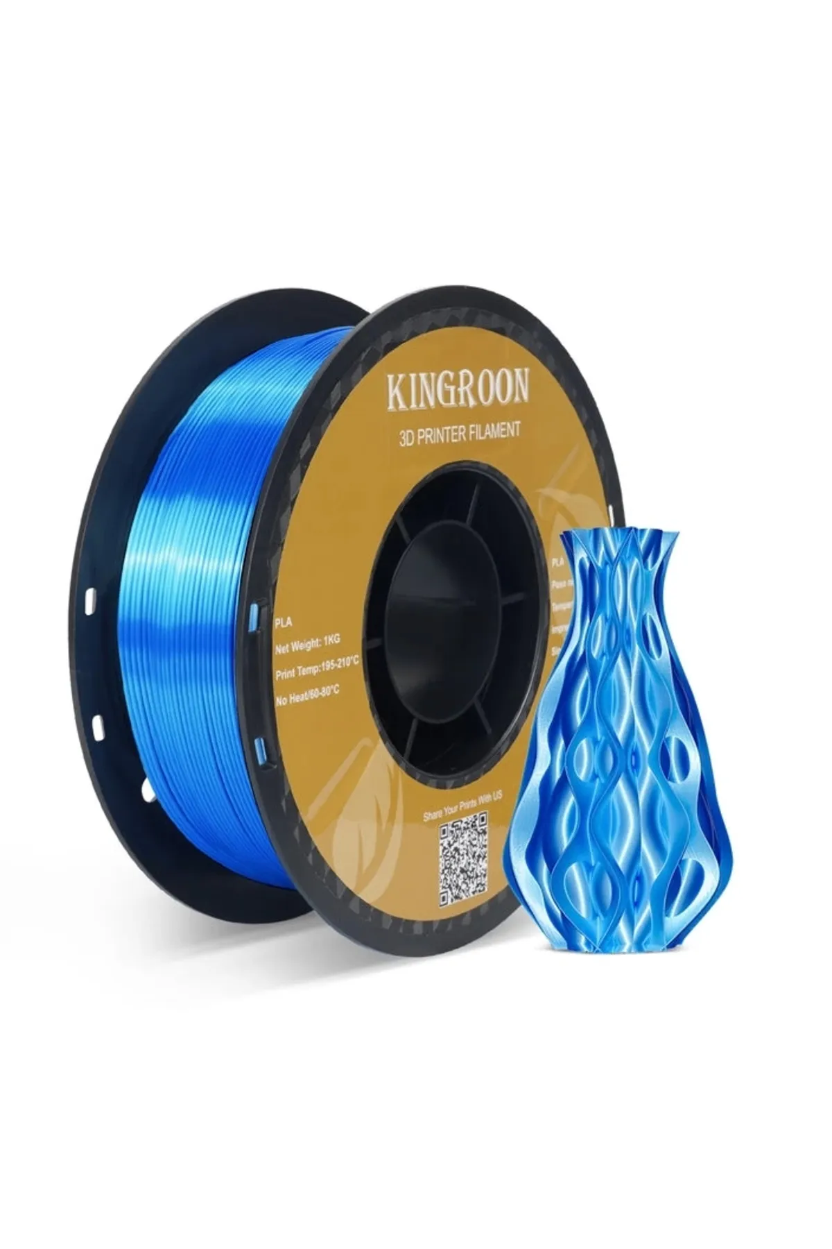 KINGROON Pla Silk Mavi Filament