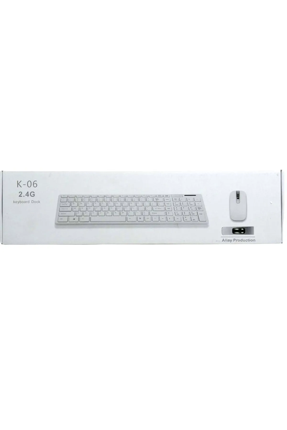 REWEL Platoon Pl-374 K-06 Beyaz Dock Wıreless Kablosuz Klavye Mouse Set 411038