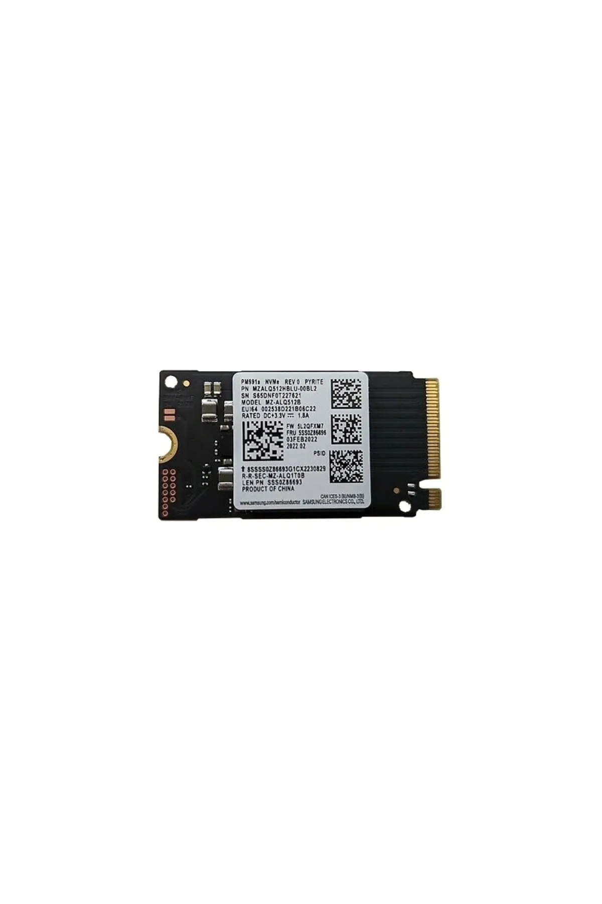 Samsung Pm991a Mzalq512hblu-00bl2 512gb M.2 Nvme Ssd