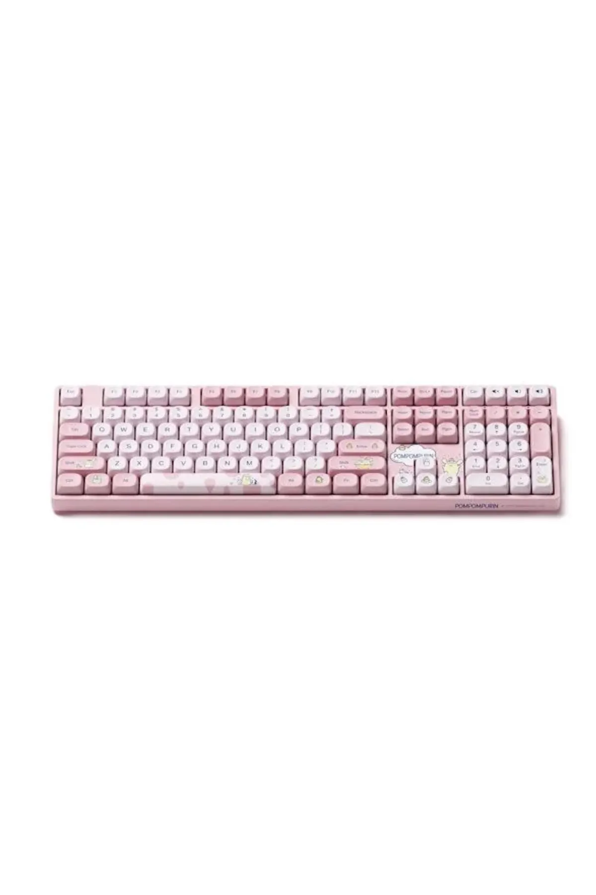 AKKO Pompompurin 5108B Plus RGB Kablosuz Hotswap Mekanik Pembe Gaming Klavye