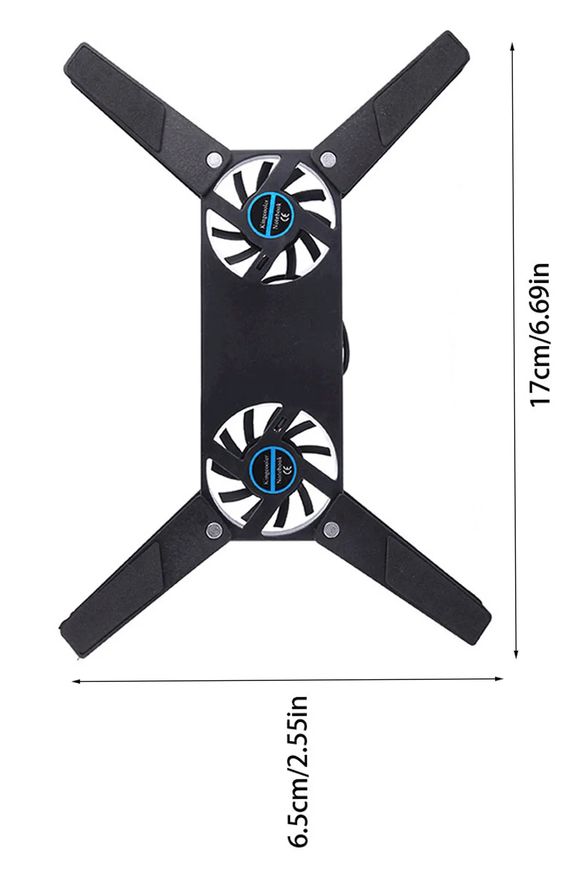 shop Portatif Katlanabilir Laptop Soğutucu Notebook Cooler 2 Fanlı uyumlu