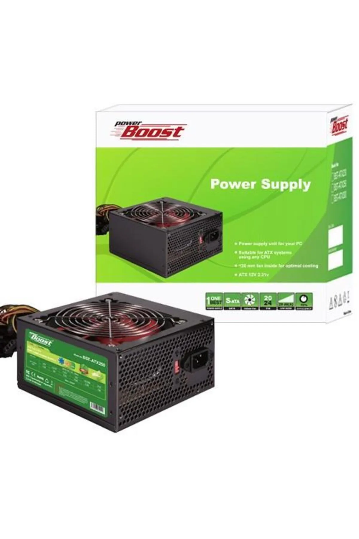 BOOST Power 250w Bst-atx250r 12cm Fanlı Power Supply