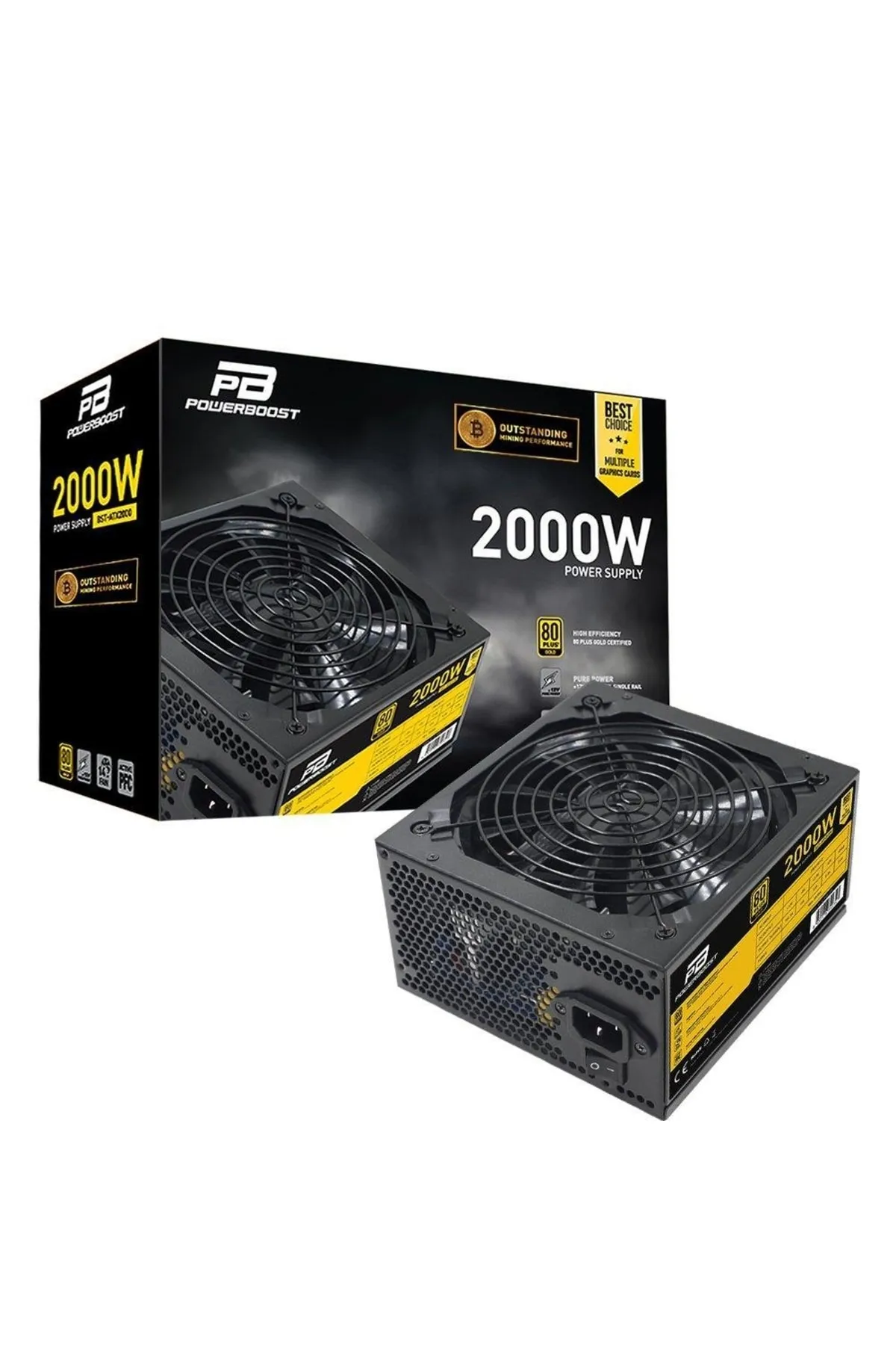 Power Boost Powerboost 2000w 80+ Gold Bst-atx2000 Mınıng Atx Power Supply