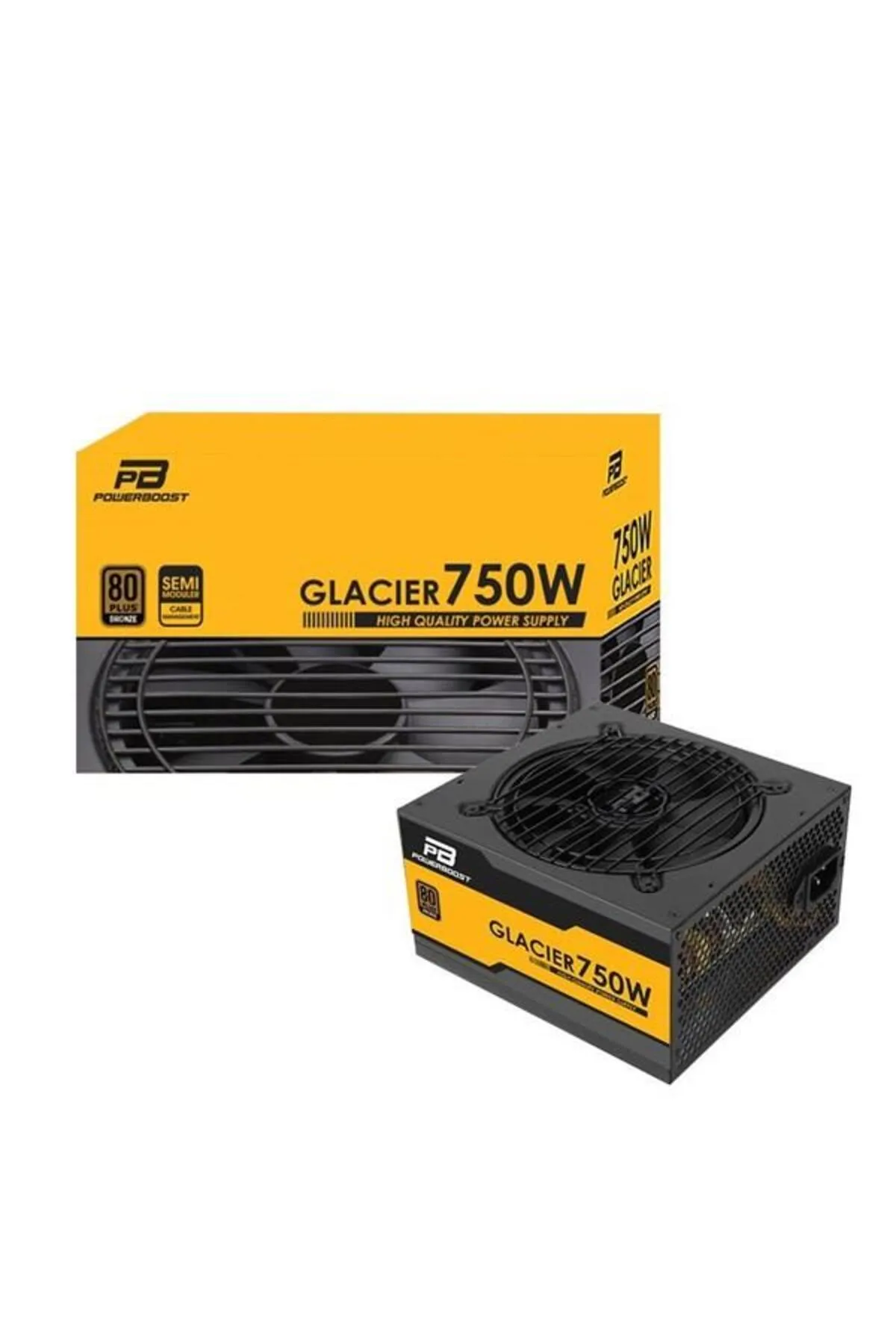 Genel Markalar POWERBOOST 750W 80+ BRONZE BST-ATX750B GLACIER YARI MODÜLER POWER SUPPLY