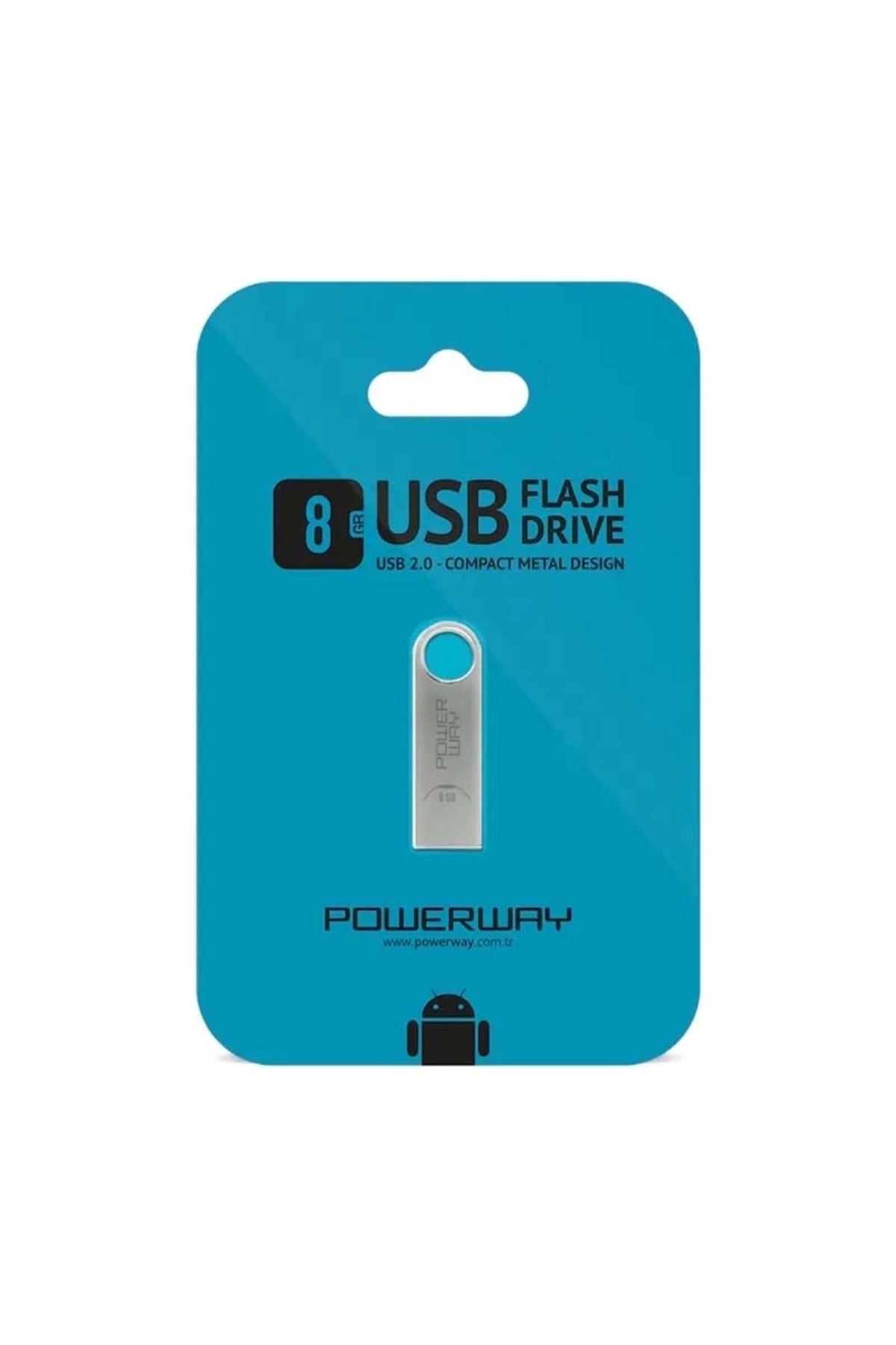 YSN SOUNDS Powerway 8GB USB Bellek - Metal 8 GB Flash Bellek