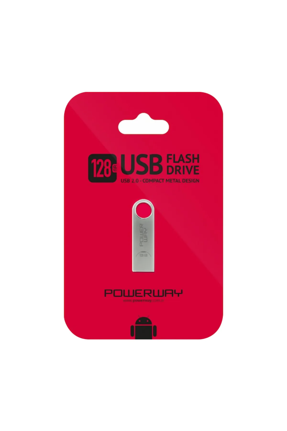 Powermaster POWERWAY PW-128 128 GB USB 2.0 FLASH BELLEK