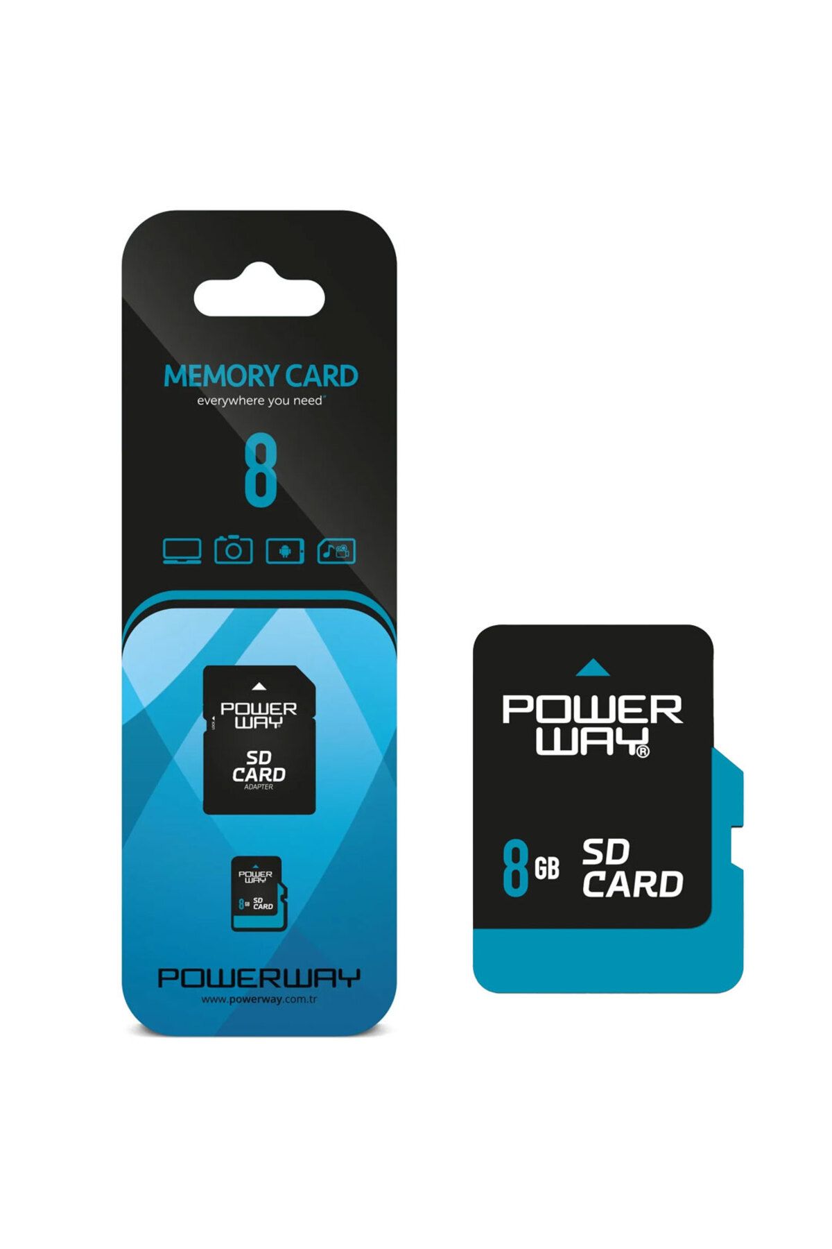 Powermaster POWERWAY PWR-8 8 GB MICRO SD HAFIZA KARTI