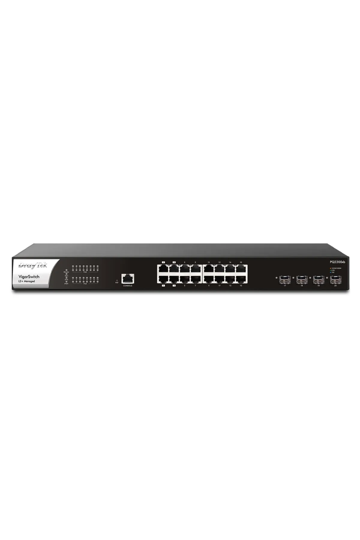 DRAYTEK PQ2200XB Vigor 16 Bağlantı Noktalı L2+ Managed Switch