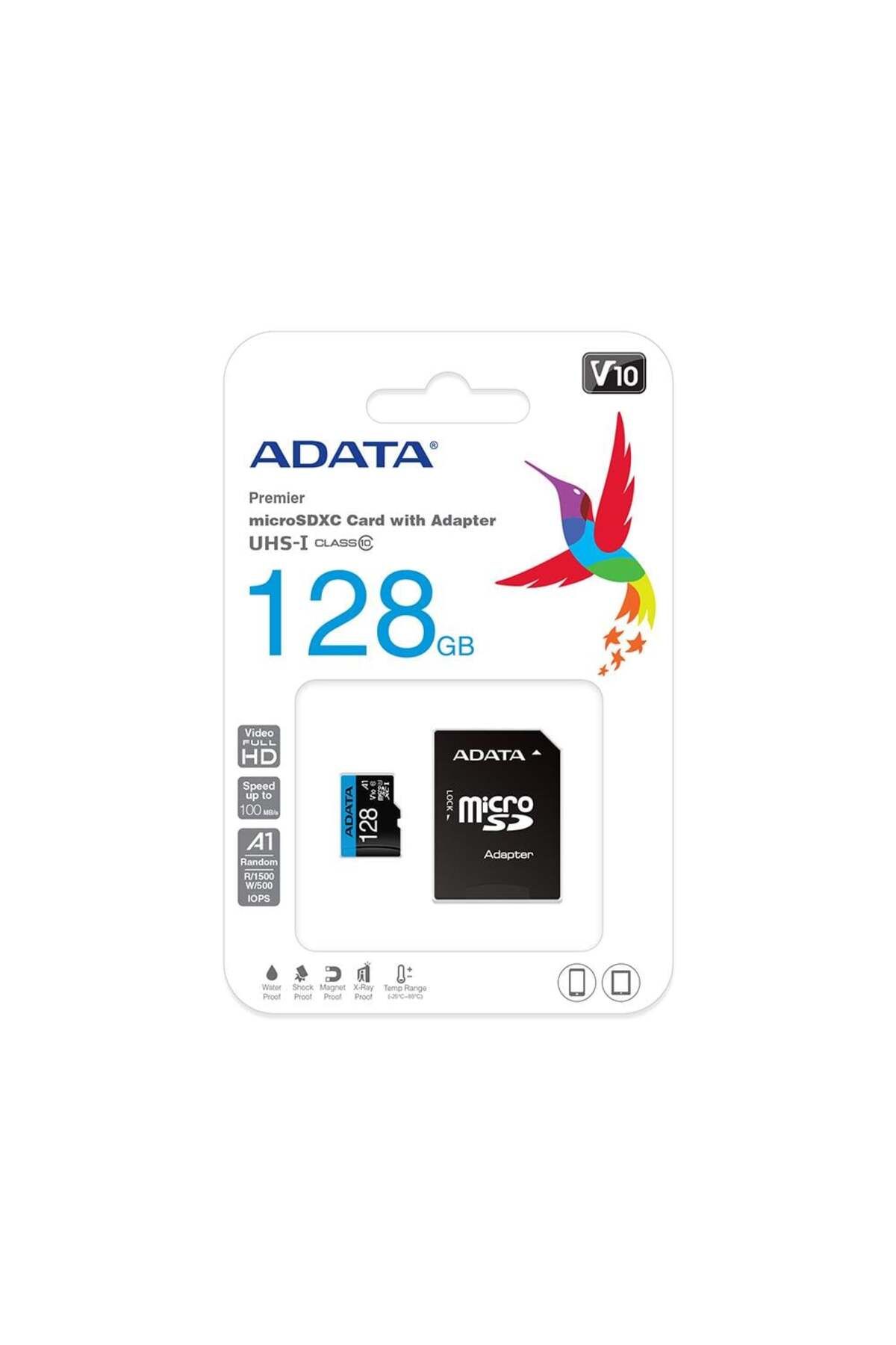 Adata Premier 128 GB Micro SD Hafıza Kartı (100MB/sn-25MB/sn)