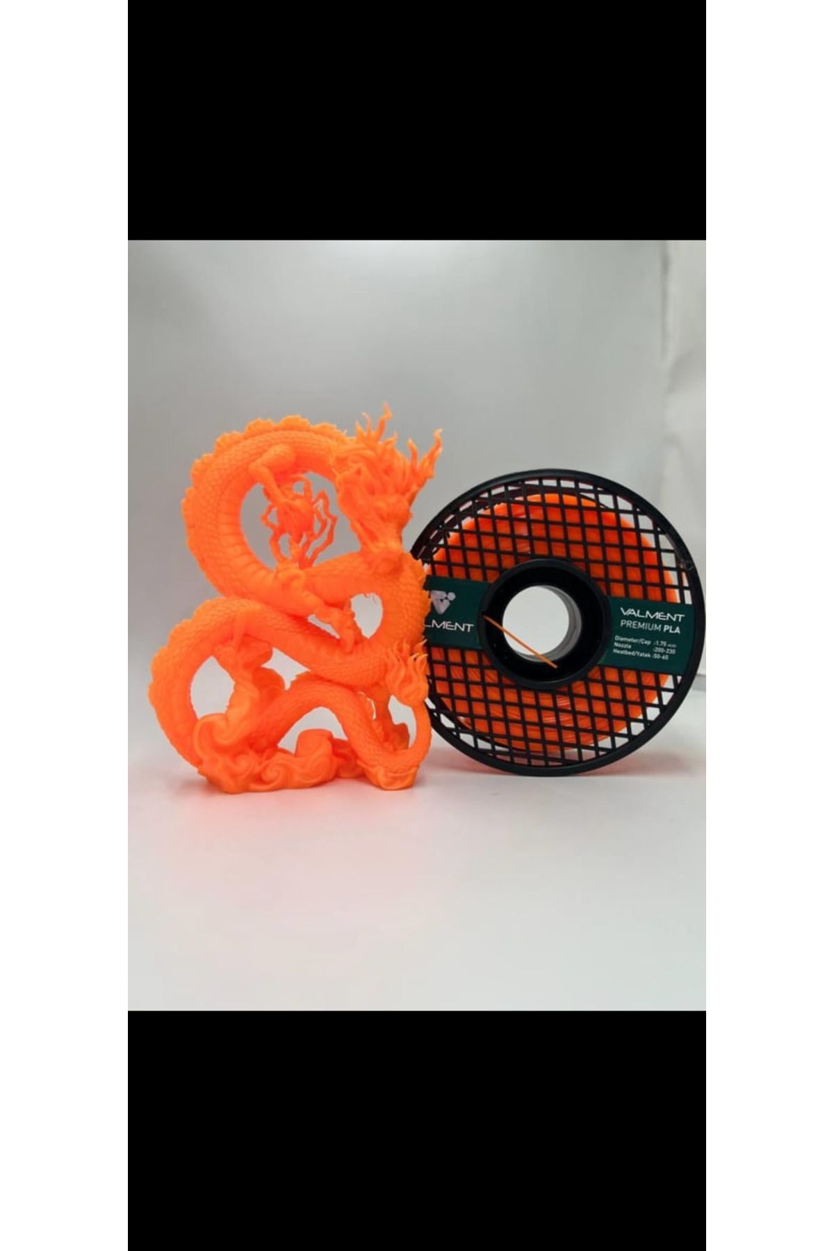 Valment Premium Neon Turuncu Pla Filament Adet/1Kg Çap:1.75