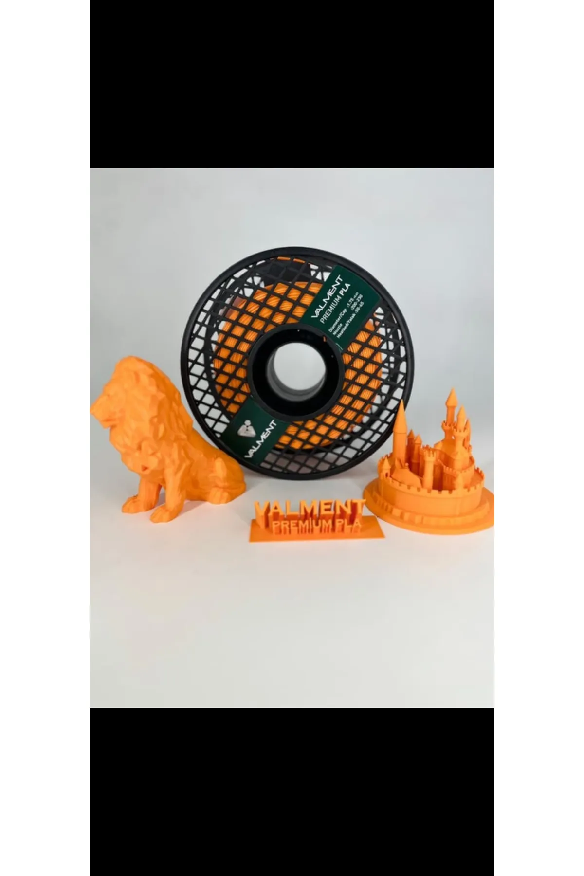 Valment Premium Turuncu Pla Filament Adet/1Kg Çap:1.75