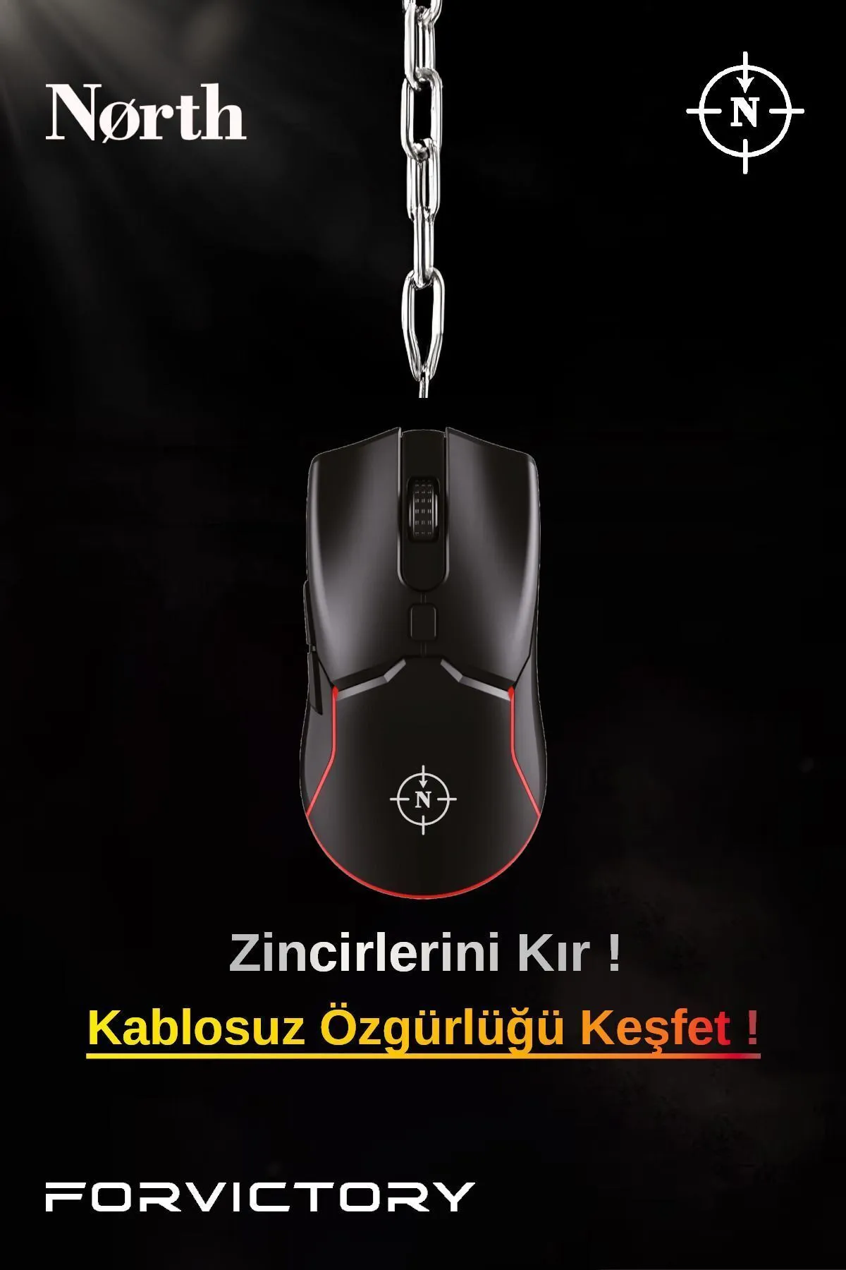 North Prestige Kablosuz Wireless Gaming Oyuncu Mouse