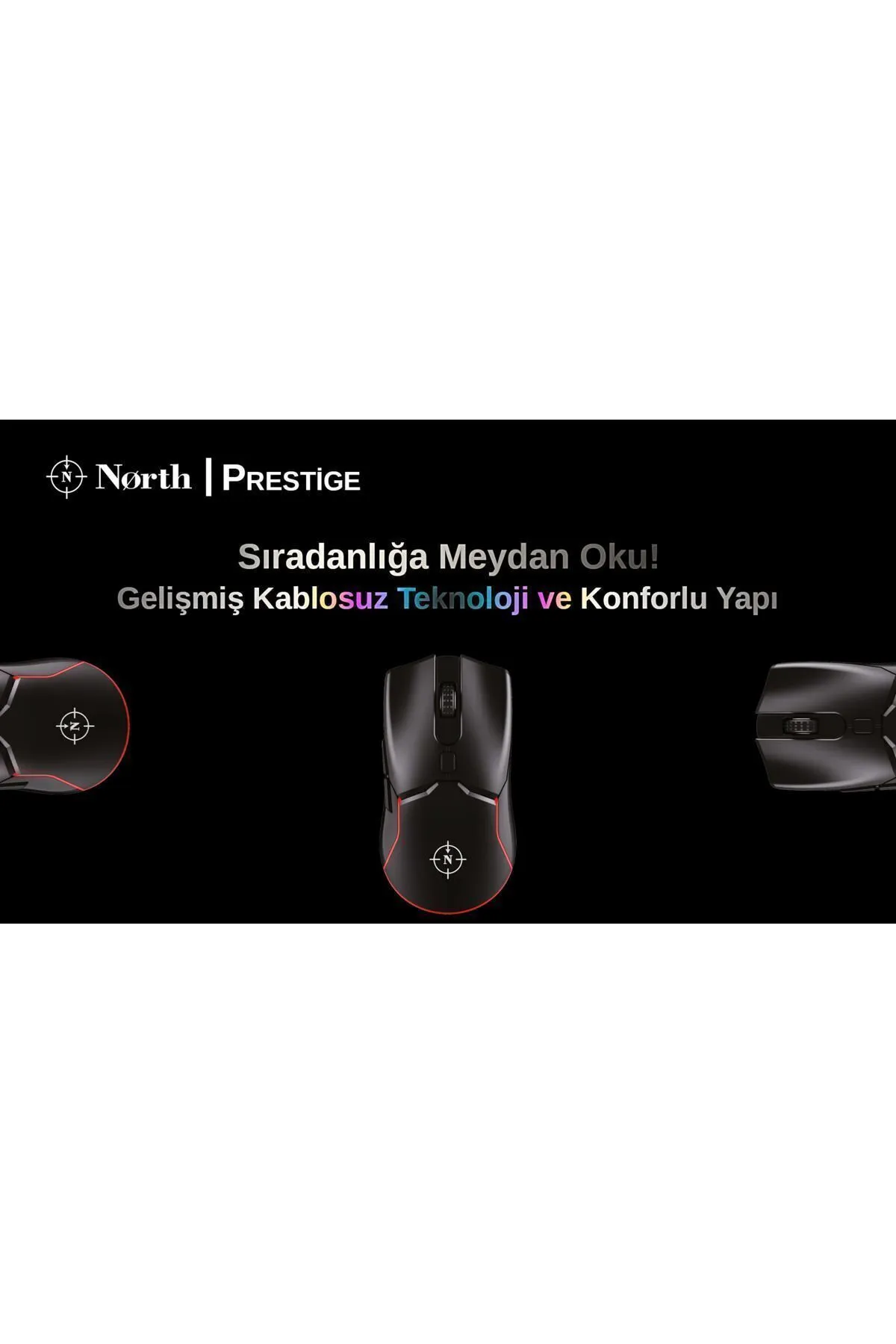 North Prestige Kablosuz Wireless Gaming Oyuncu Mouse