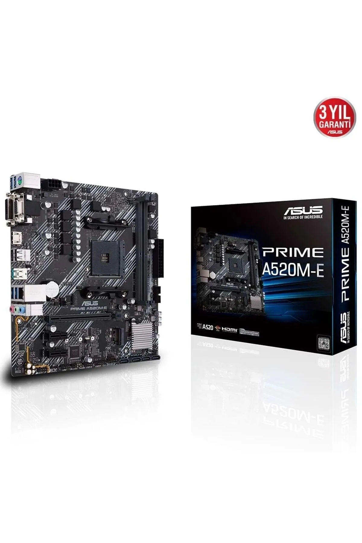 Asus Prime A520m-e Amd Am4 64gb Ddr4 4600mhz M2 Dvi-vga-hdmi Matx Amd Anakart