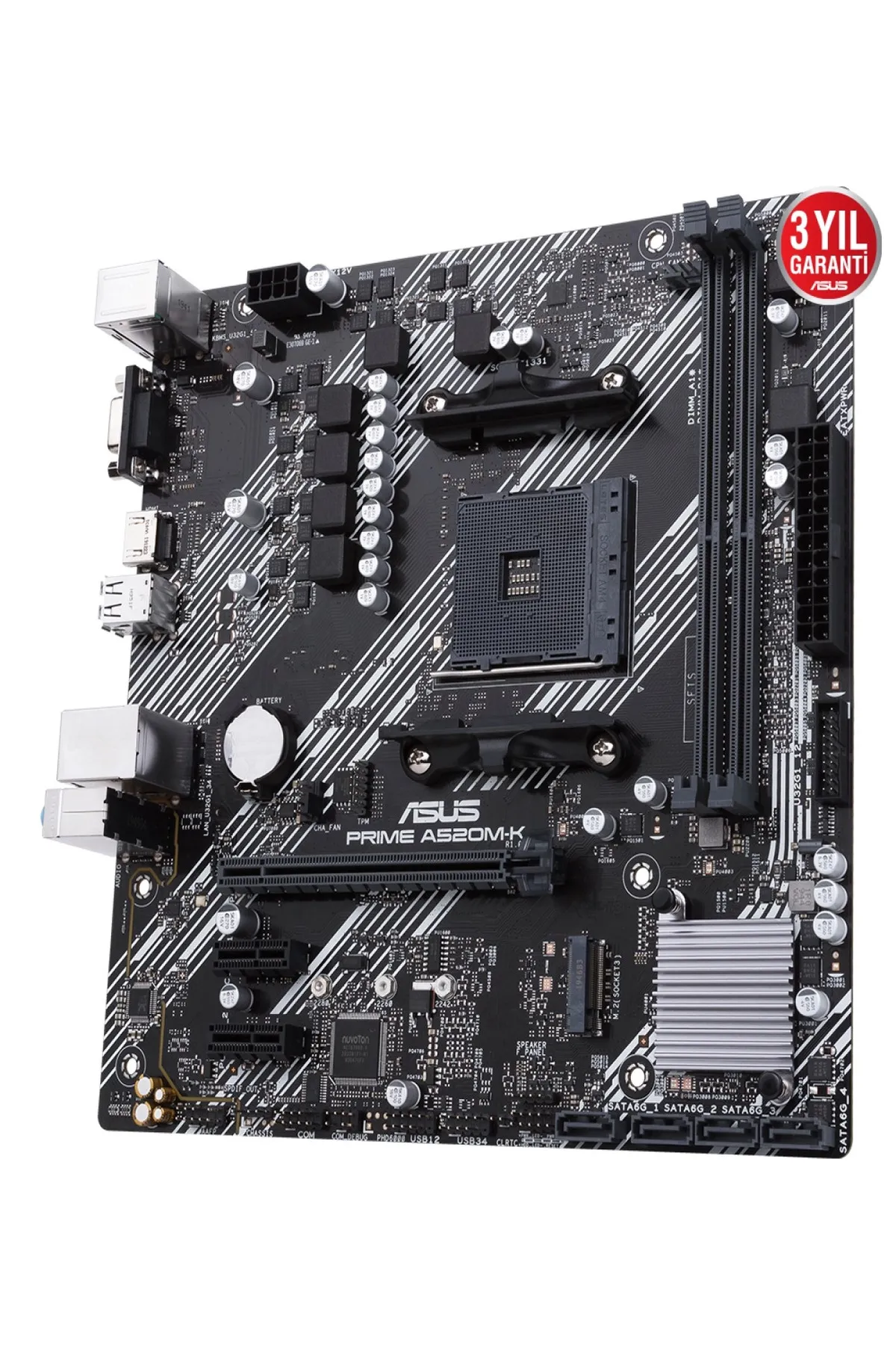 Asus PRIME A520M-K 2xDDR4 VGA/HDMI 1xM2 AM4 ANAKART