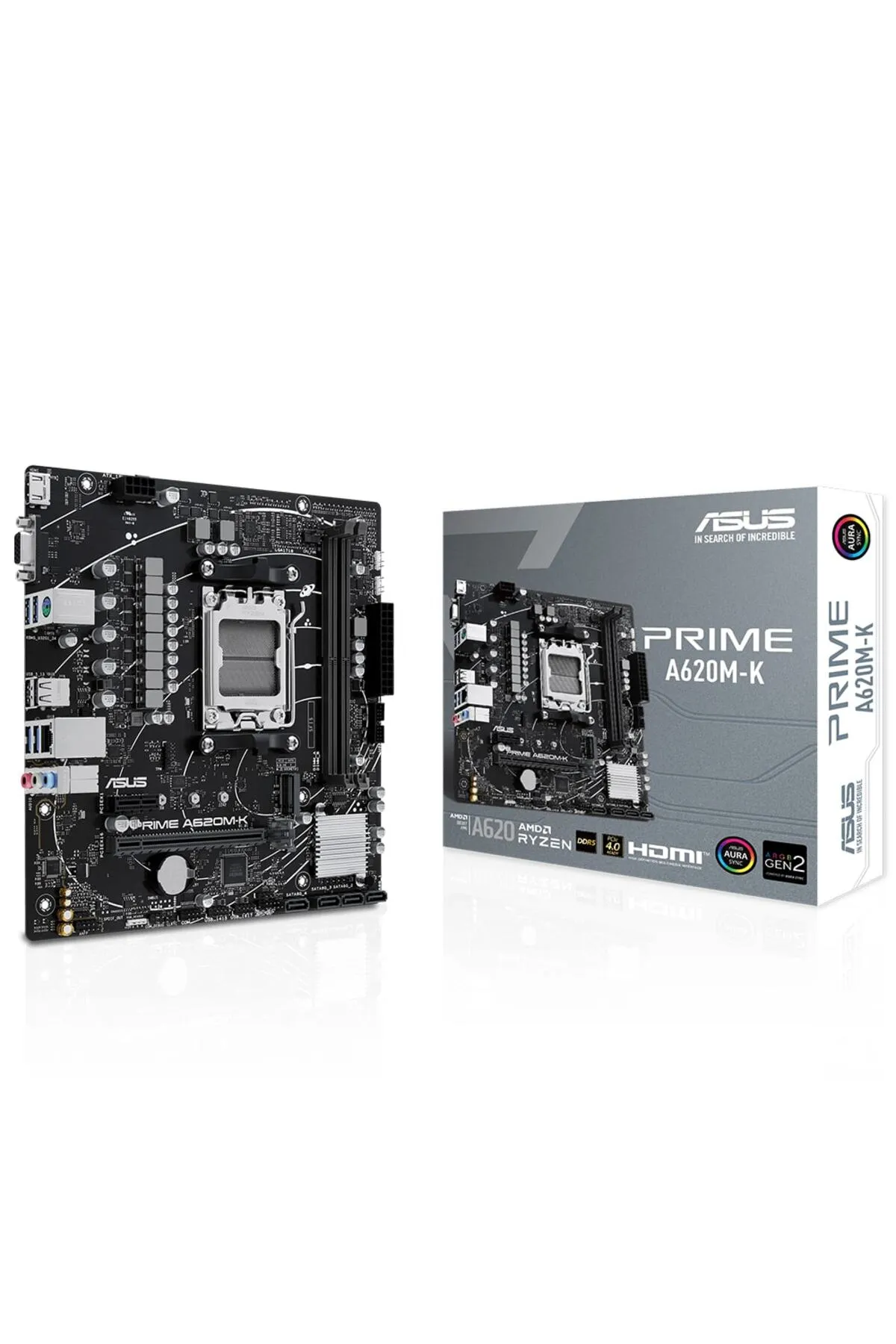 Asus Prime A620m-k 6400mhz (OC) Ddr5 Soket Am5 M.2 Hdmı Vga Matx Anakart