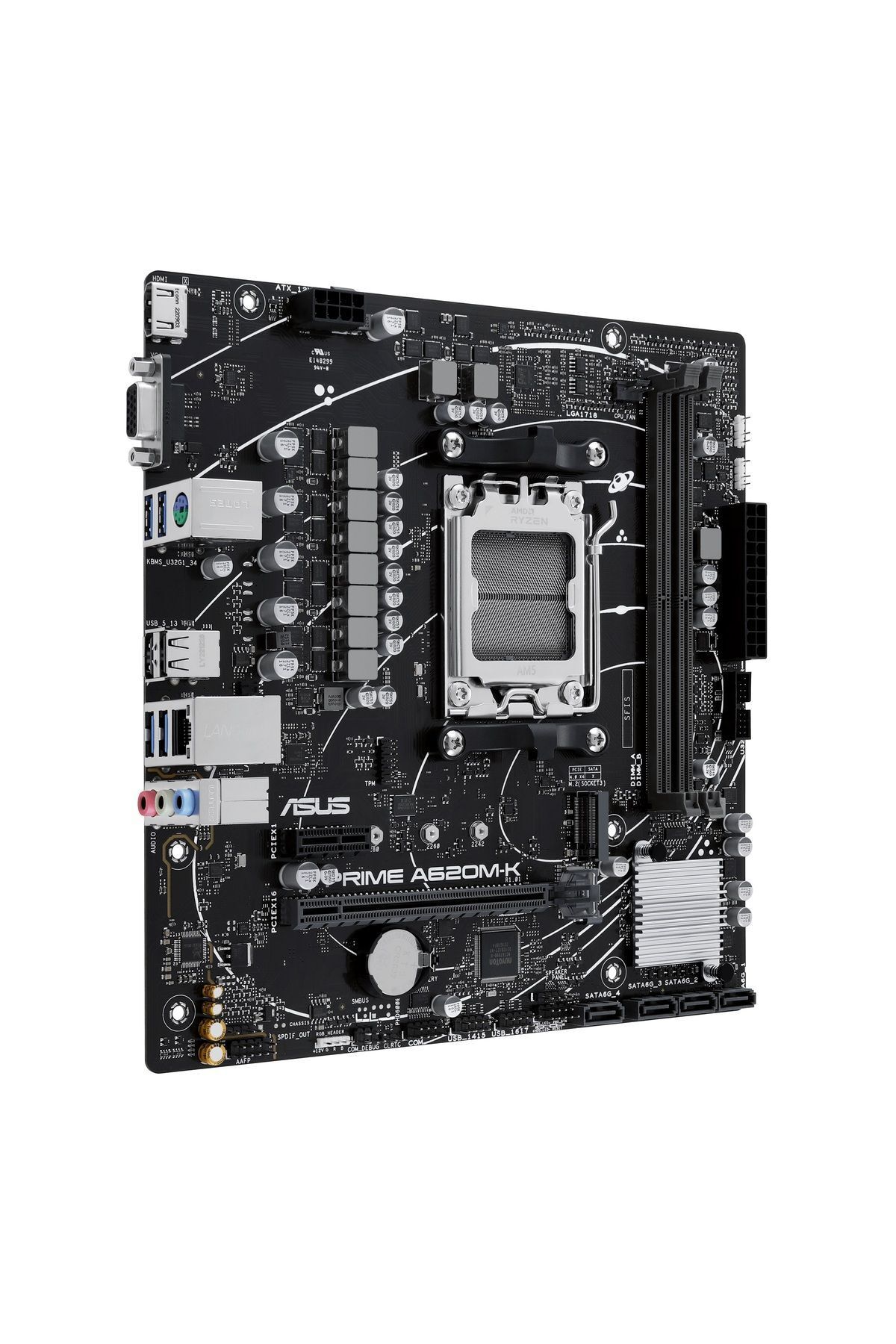 Asus PRIME A620M-K AMD A620 AM5 DDR5 6400 mATX Anakart