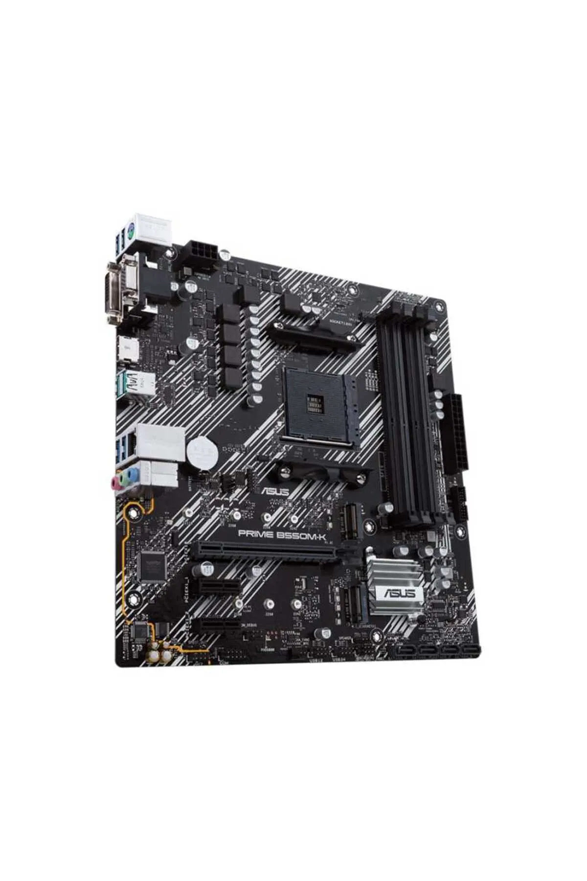 Asus PRIME B550M-K Sata,M2 Ddr4 4440MHz Usb 3.2 Hdmi Vga Dvi Ses G.Lan AM4 mATX Anakart