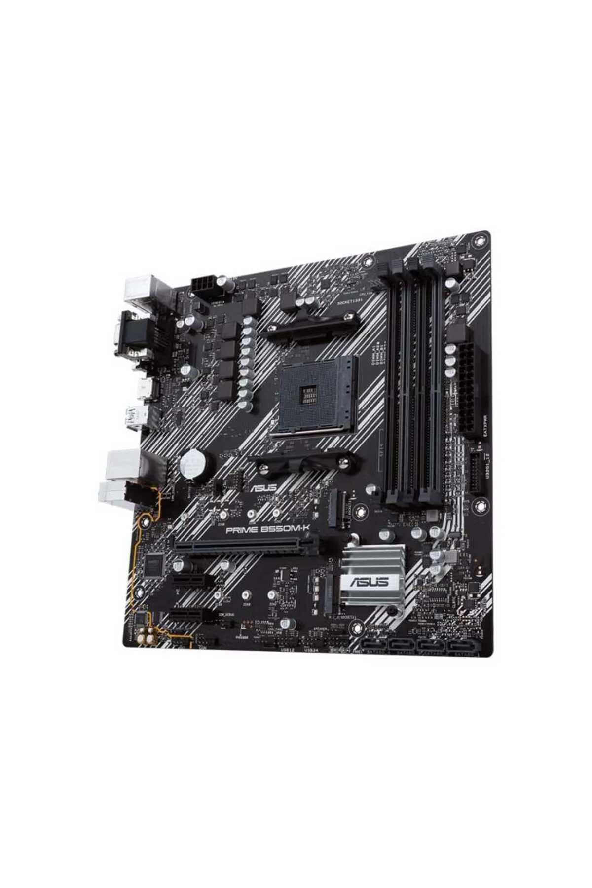 Asus PRIME B550M-K Sata,M2 Ddr4 4440MHz Usb 3.2 Hdmi Vga Dvi Ses G.Lan AM4 mATX Anakart