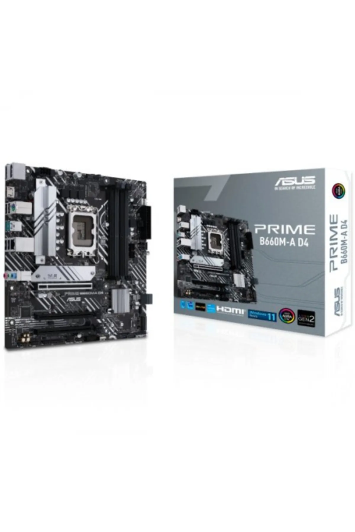 Asus Prime B660m-a D4 Ddr4 Hdmı Dp Usb3,2, M.2 Lga1700 12.Nesil Anakart