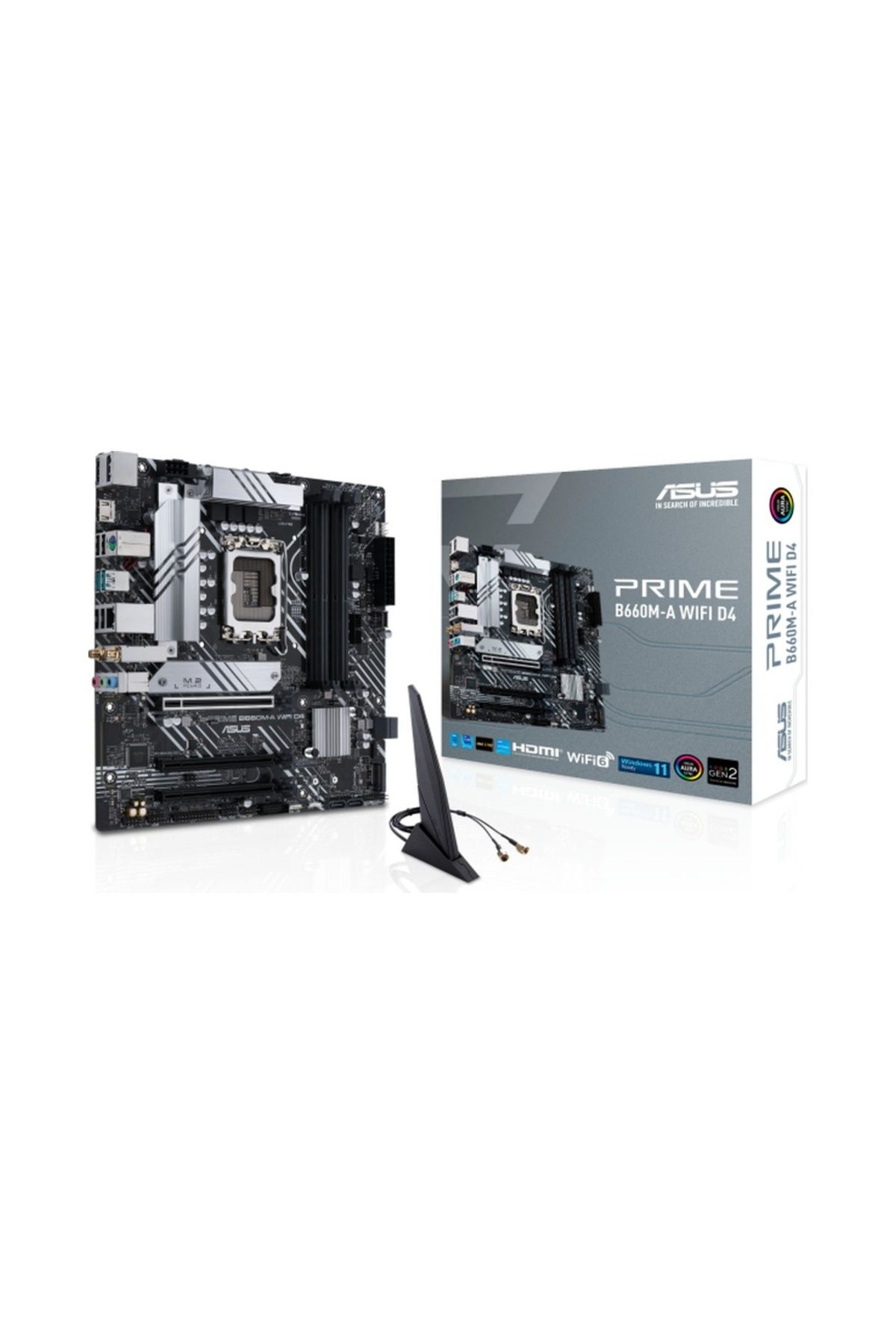 Asus Prime B660M-A WIFI D4 Intel B660 5333 MHz (OC) DDR4 Soket 1700 mATX Anakart