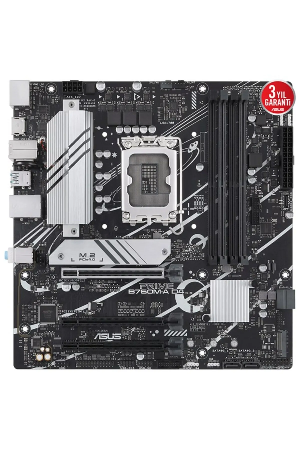 Asus PRIME B760M-A DDR4 HDMI DP PCIe 16X v4.0 1700p mATX