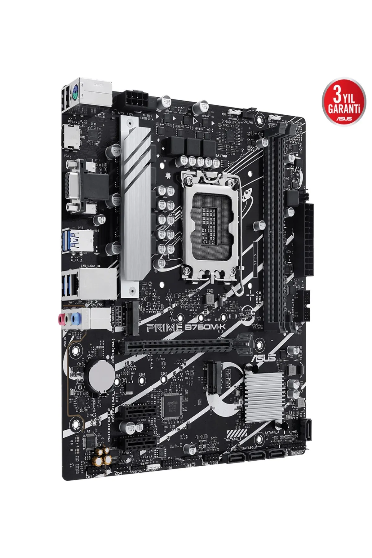 Asus PRIME B760M-K 2xDDR5 VGA/HDMI 2xM.2 1xGLAN 1700P (12.Gen 13.Gen) ANAKART