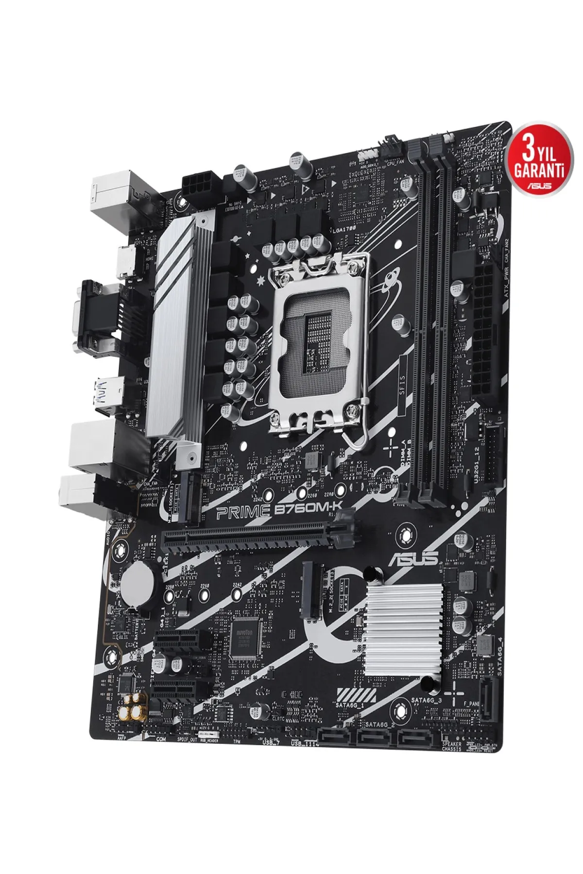 Asus PRIME B760M-K 2xDDR5 VGA/HDMI 2xM.2 1xGLAN 1700P (12.Gen 13.Gen) ANAKART