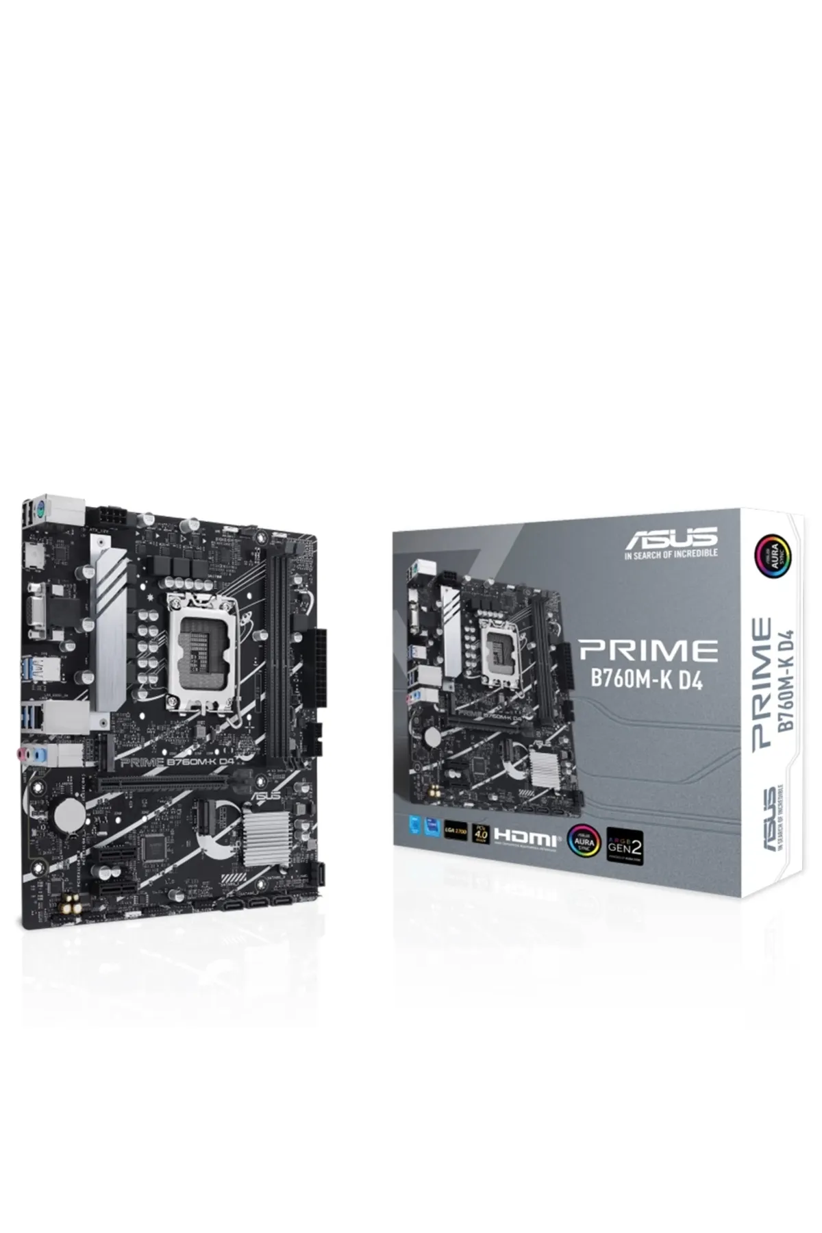 Asus Prime B760m-k D4 Ddr4 5333mhz (OC) Rgb M.2 1700p Matx Anakart