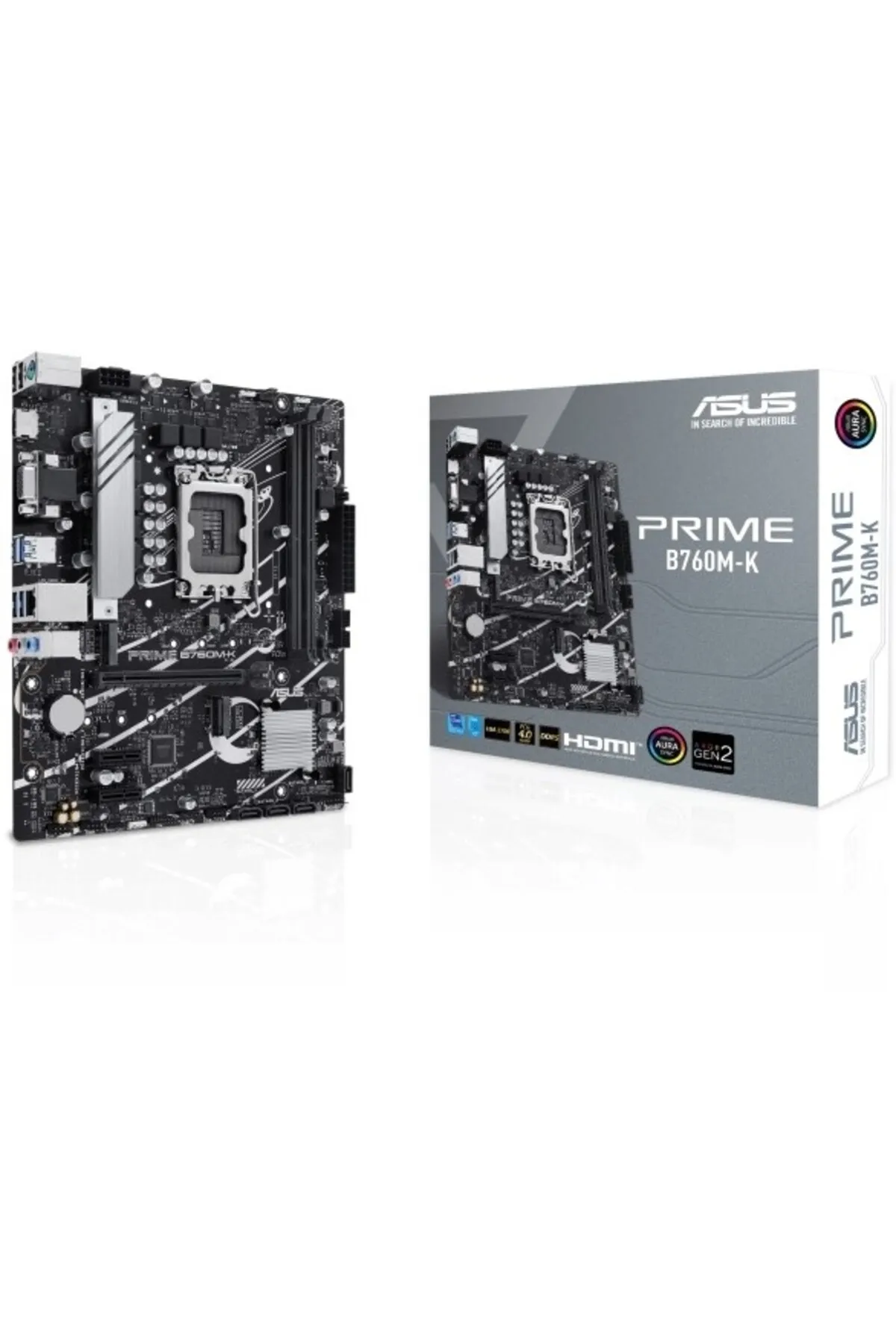 Asus PRIME B760M-K DDR5 HDMI DP PCIe 16X v4.0 1700p mATX