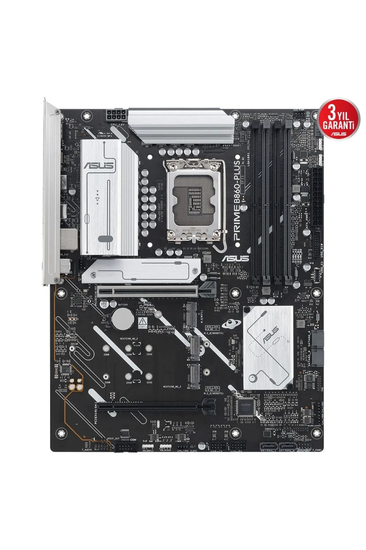 Asus Prime B860-plus Csm Ddr5 8666mhz (OC) M.2 1851p Atx Anakart