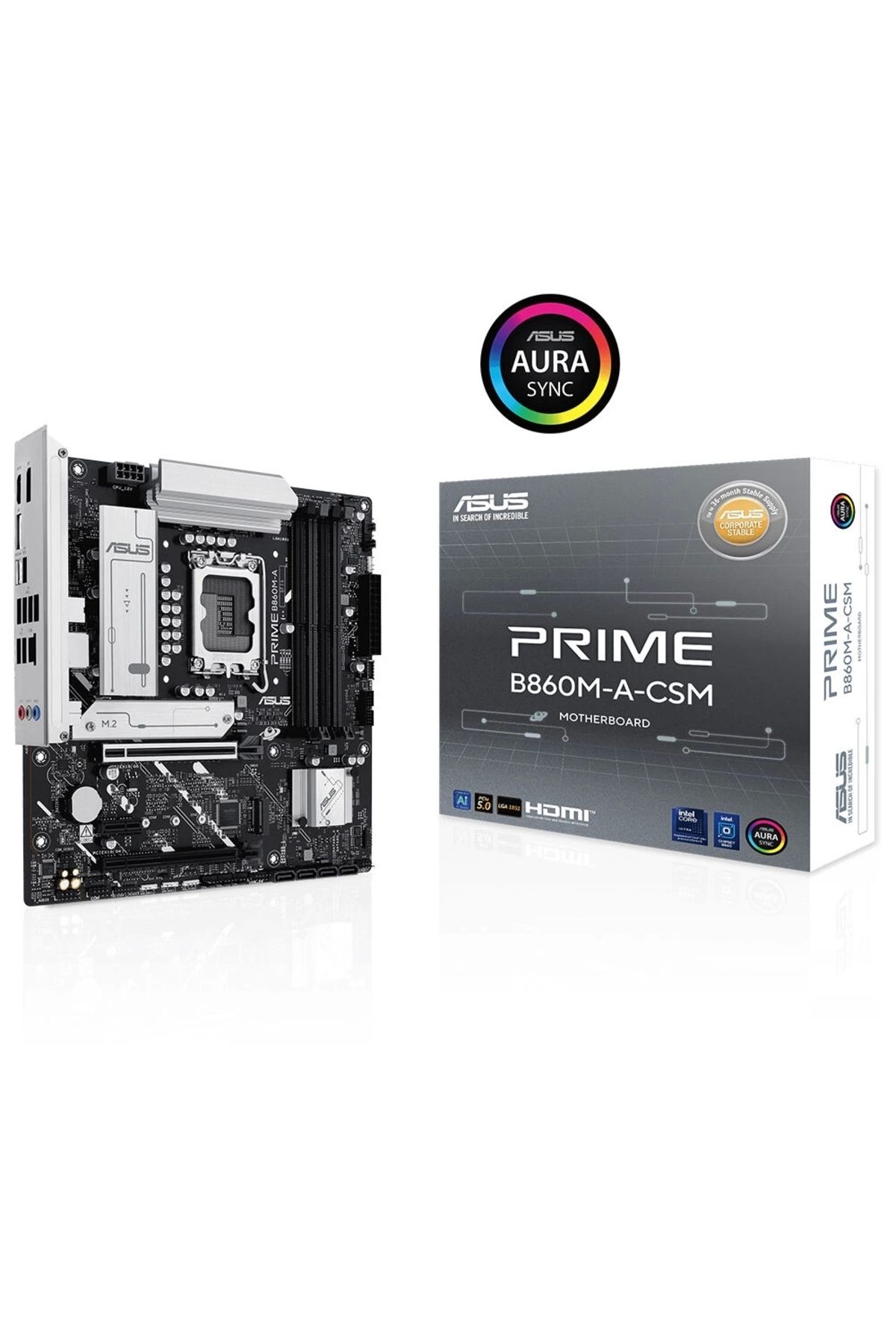 Asus Prime B860m-a-csm 8666mhz (OC) M.2 Lga1851 Matx Anakart