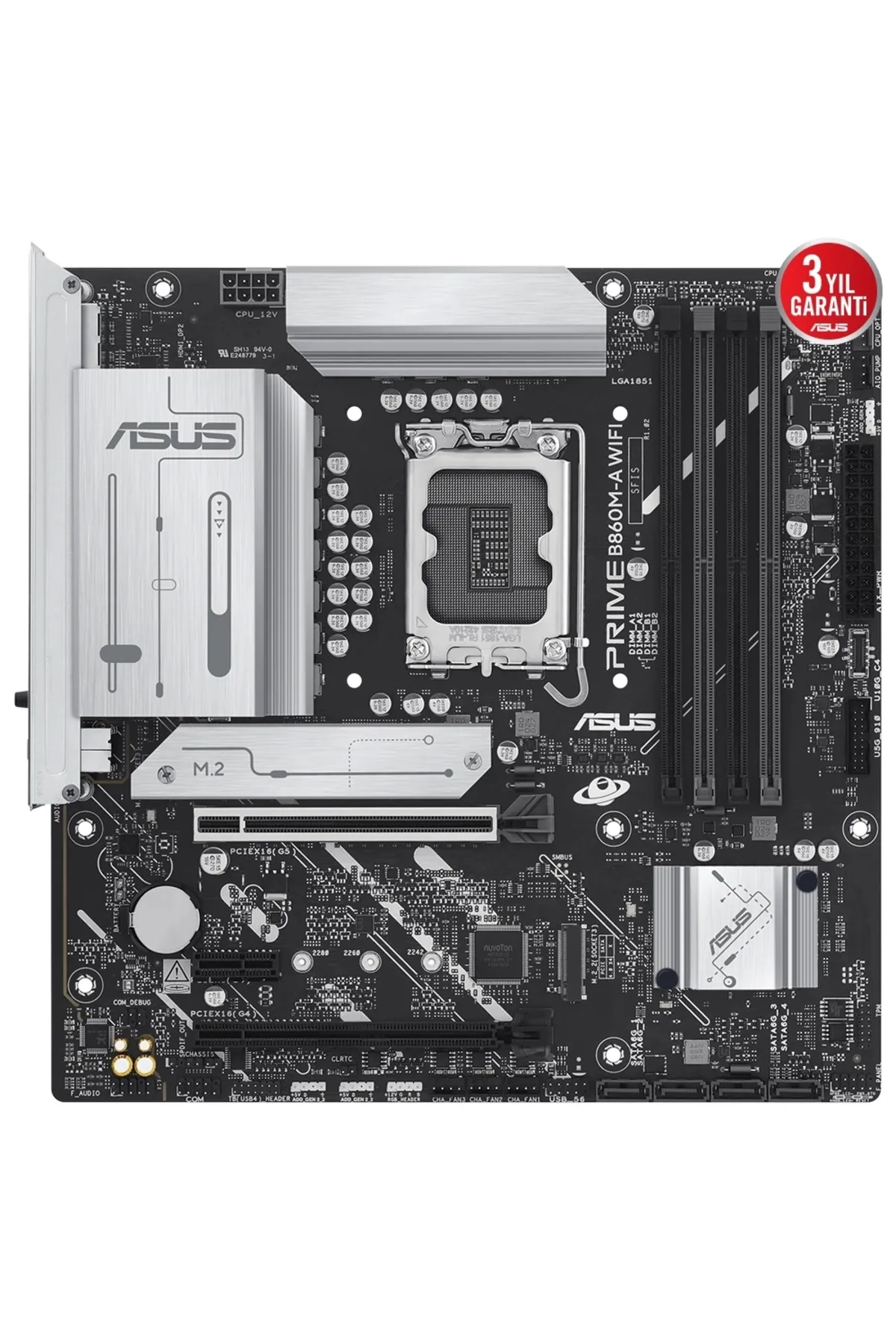 Asus Prime B860m-a Wıfı Ddr5 8666mhz (OC) M.2 1851p Matx Anakart