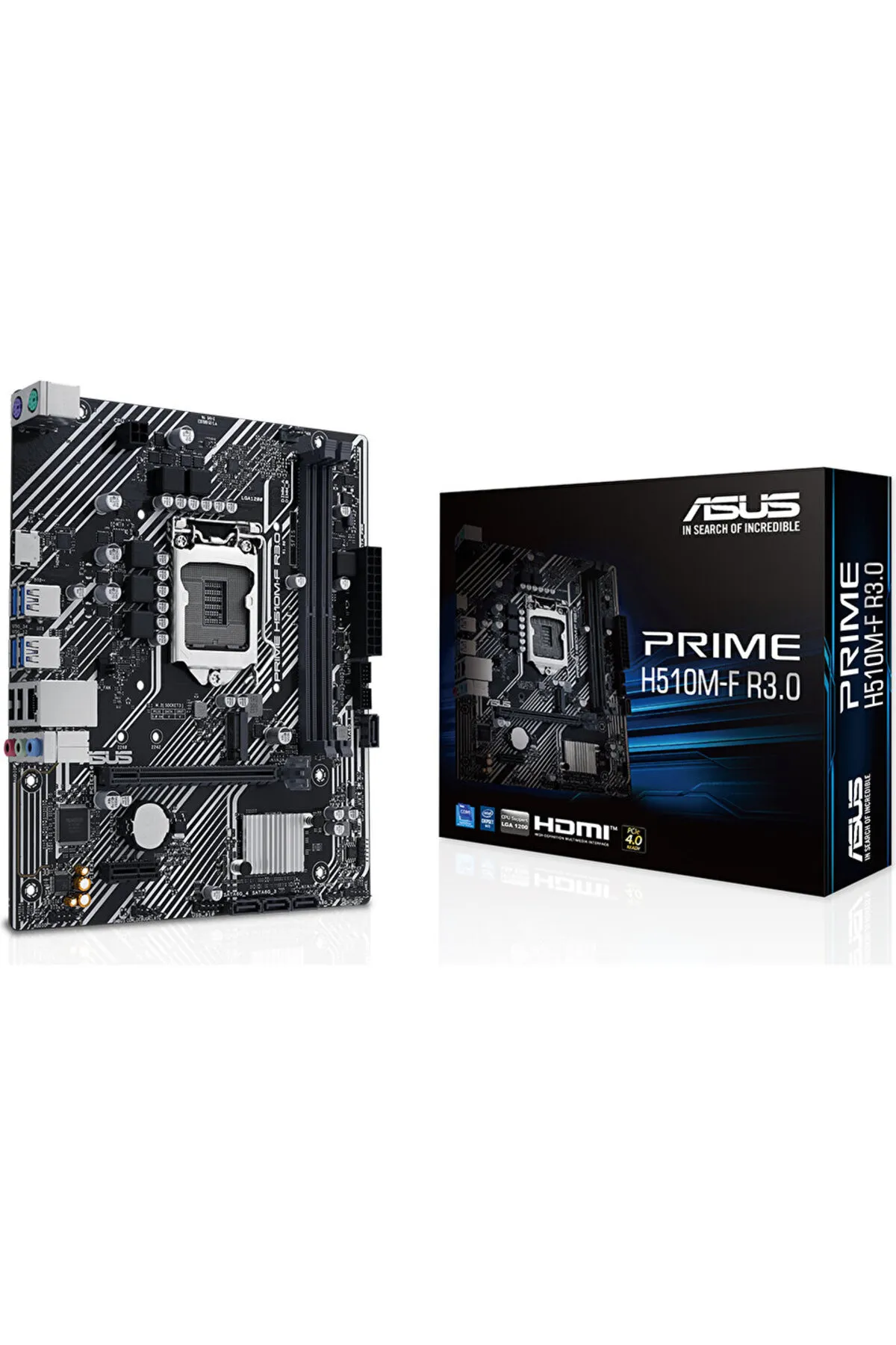 Asus PRIME H510M-F R3.0 Intel H470 LGA1200 DDR4 3200 HDMI M2 USB3.2 mATX 5X PROTECTION III, AS