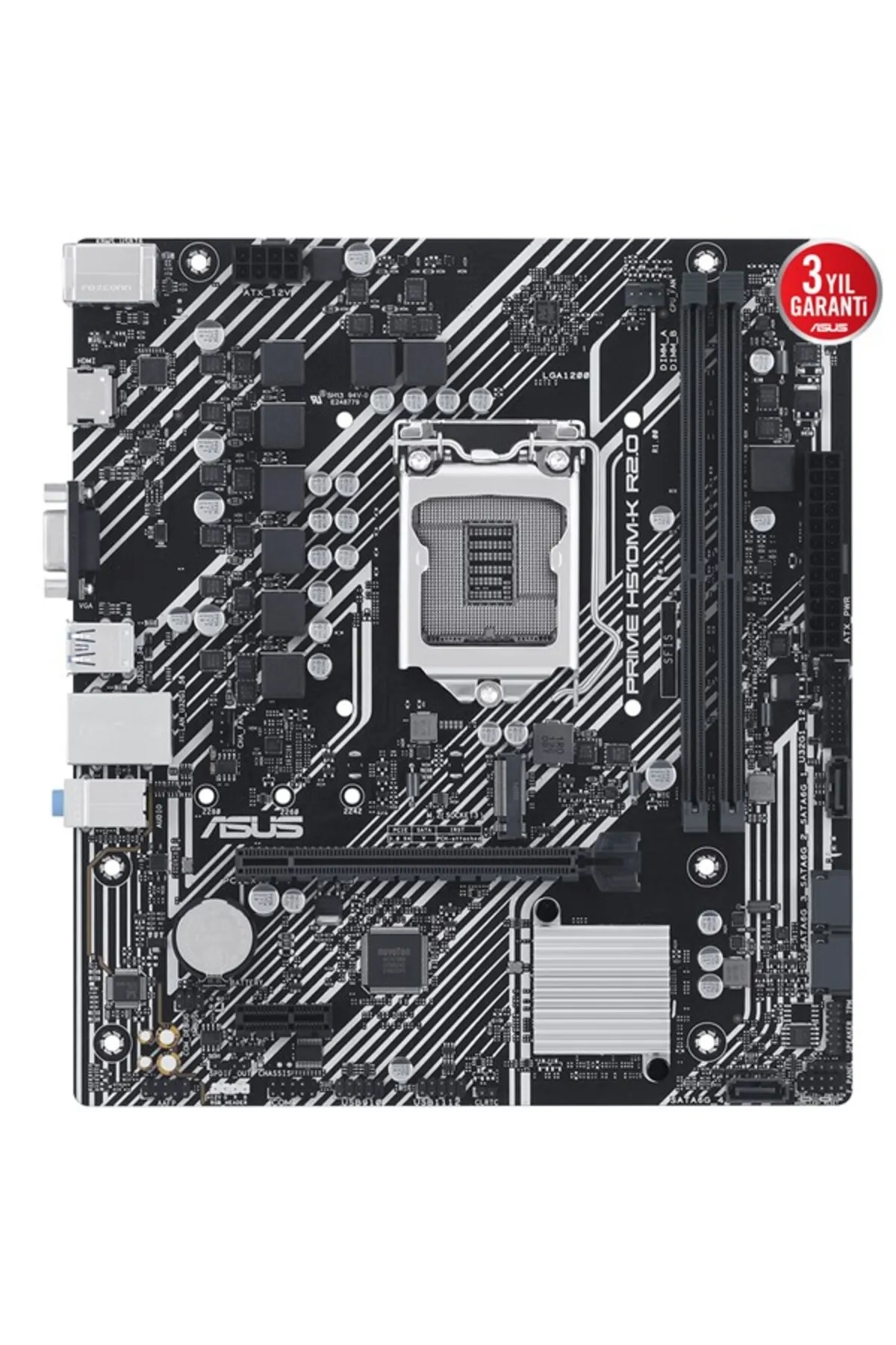 Asus PRIME H510M-K R2.0 DDR4 HDMI PCIe 16X v4.0 1200p v2 mATX