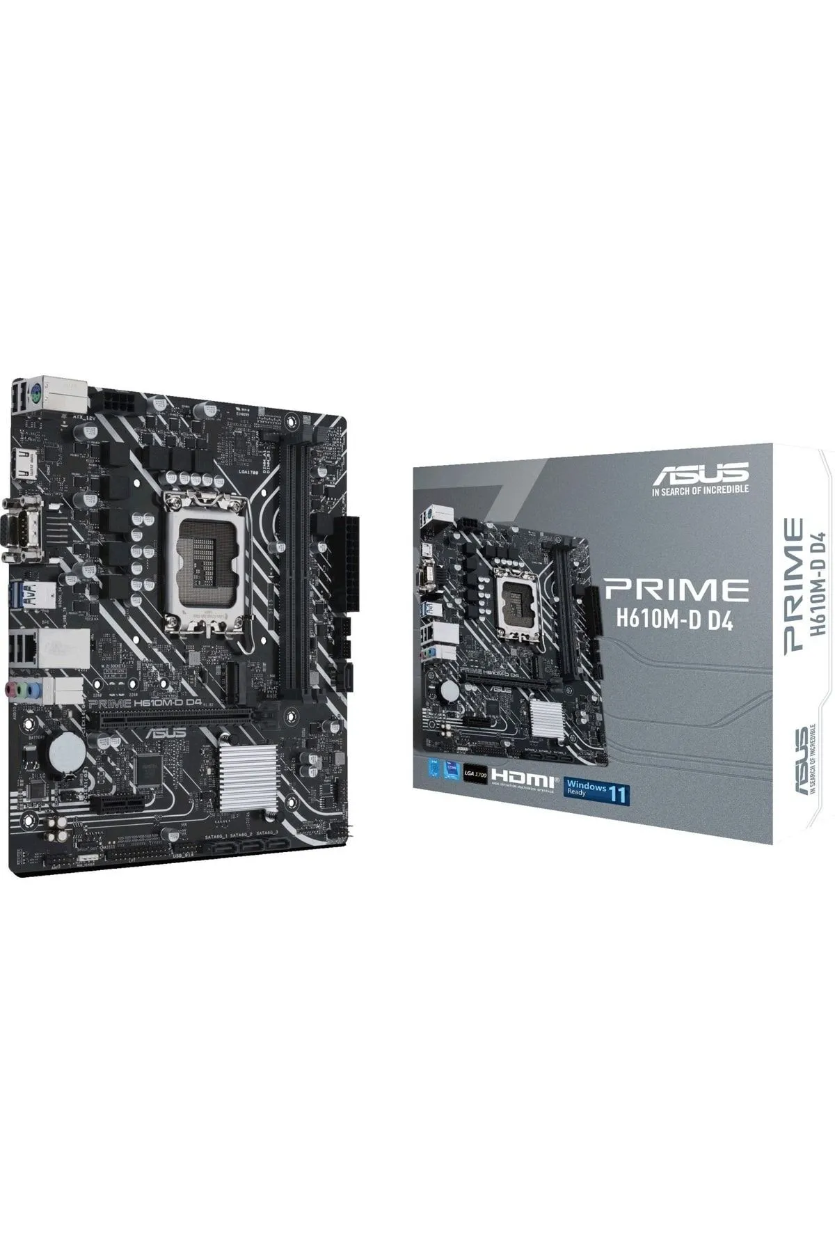 Asus Prime H610m-d D4 Intel H610 Soket 1700 Ddr4 3200mhz Matx Gaming (OYUNCU) Anakart