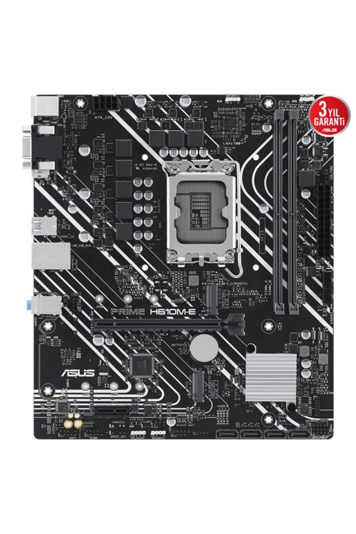 Asus PRIME H610M-E-CSM DDR5 HDMI-DP PCIE 4.0 1700P MATX KURUMSAL ANAKART