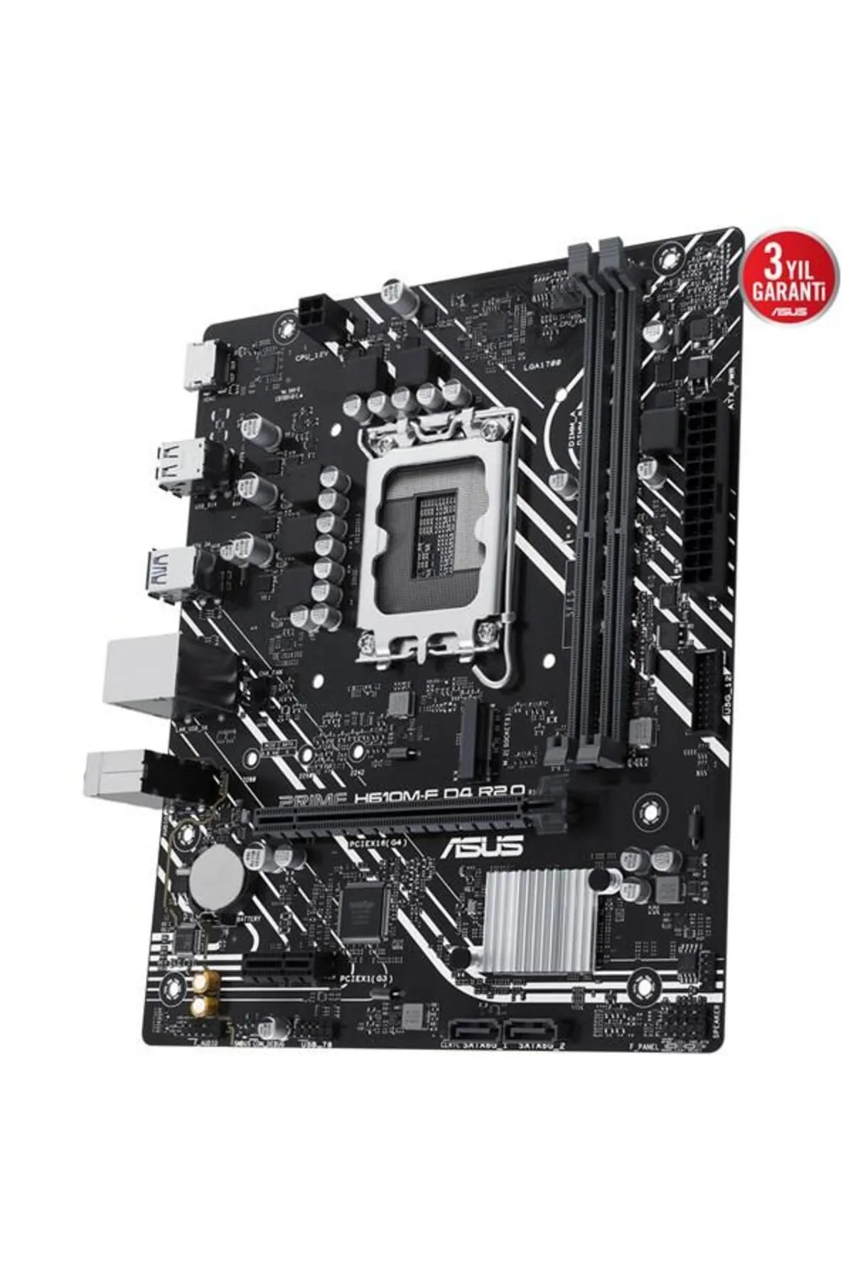 Asus PRIME H610M-F D4 R2.0-CSM DDR4 HDMI PCIE 4.0 1700P mATX KURUMSAL ANAKART