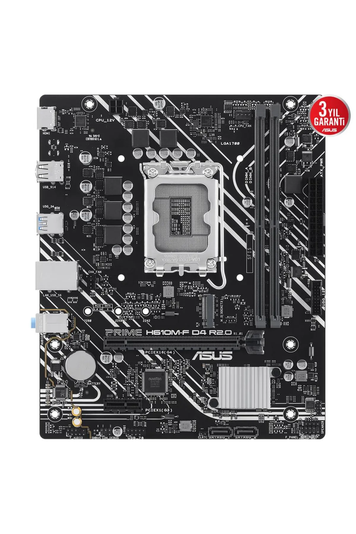 Hedef Market PRIME H610M-F D4 R2.0 DDR4 3200MHZ MATX