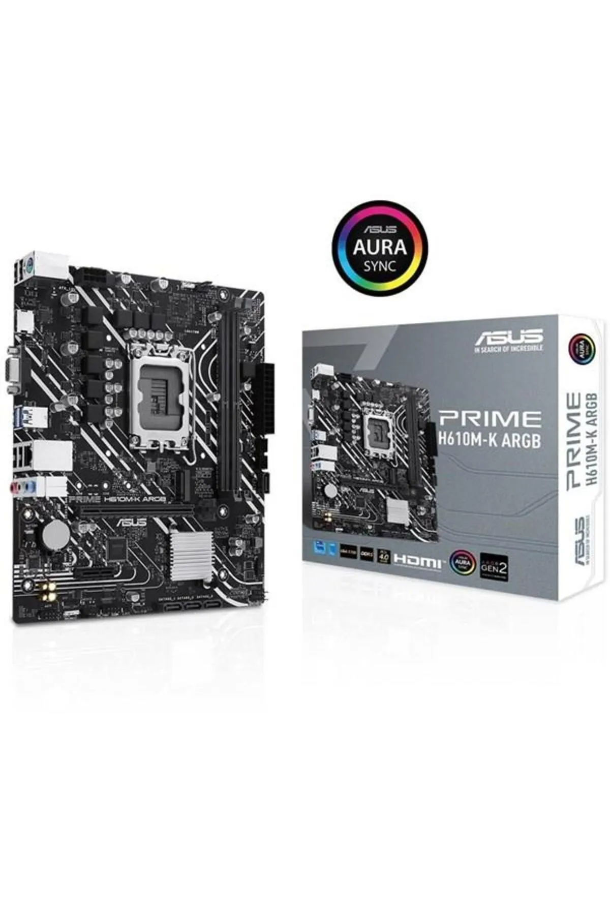 Asus PRIME H610M-K D4 ARGB DDR4 HDMI PCIE 3.0 1700P MATX