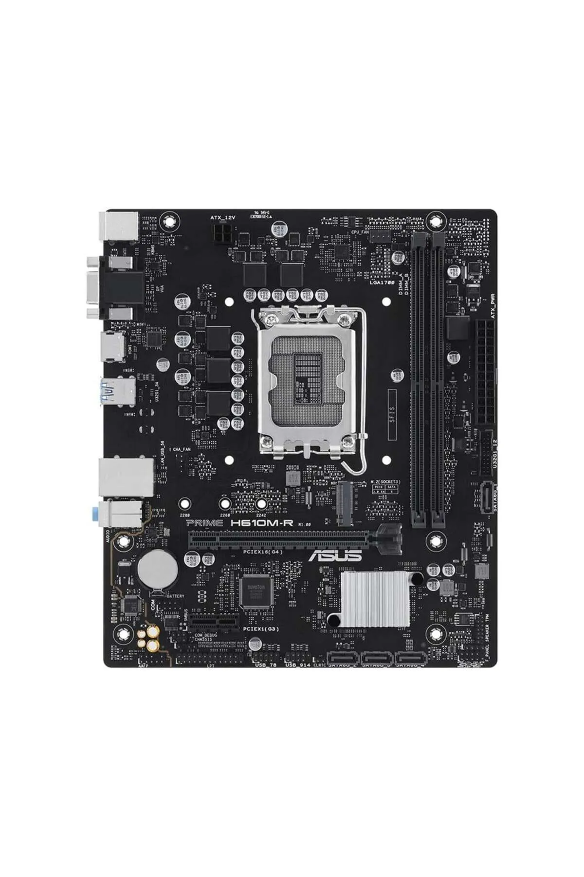 Asus PRIME H610M-R-SI Intel Soket 1700 DDR5 5600MHz M.2 Kutusuz Anakart