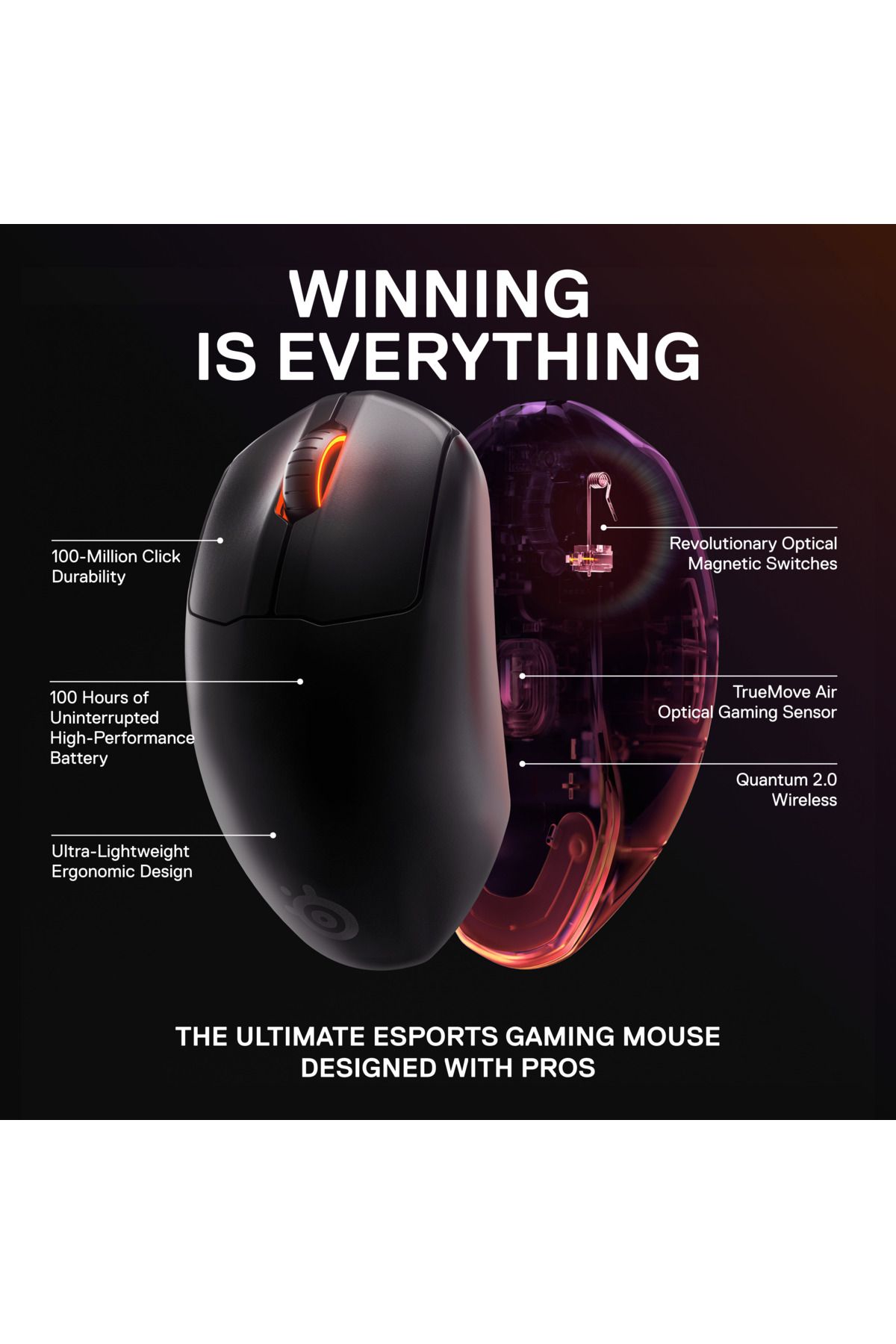 SteelSeries Prime Mini Kablosuz Gaming Mouse