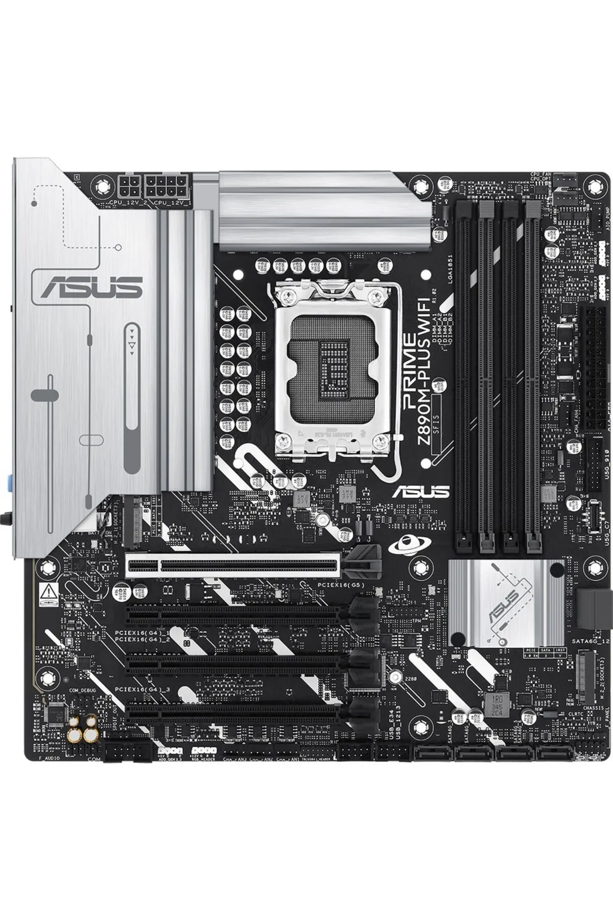 Asus Prime Z890M-Plus Wifi 7600Mhz Oc Wi-Fi 7 Ddr5 Soket 1851 M.2 Hdmi Dp Matx Anakart