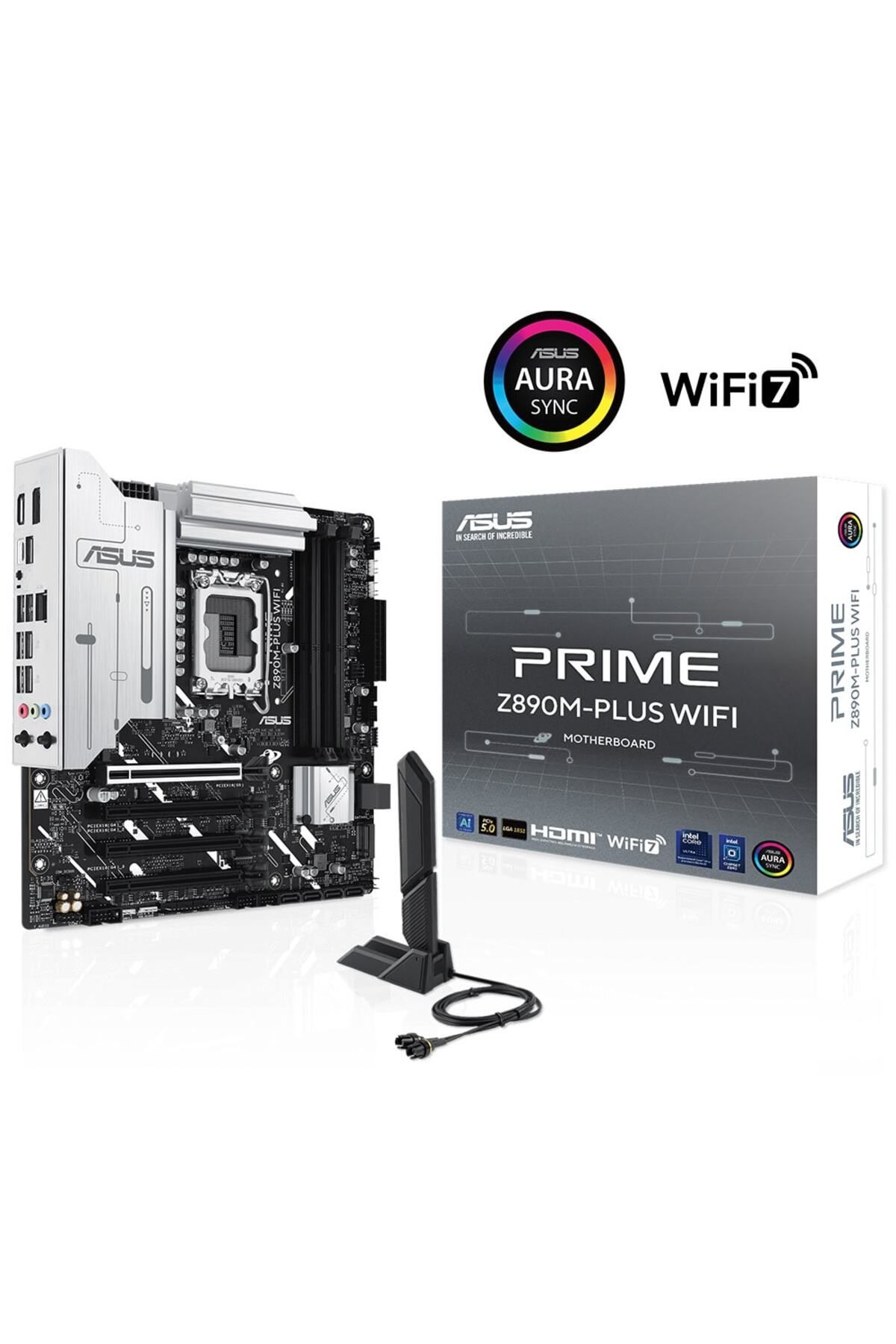 Asus PRIME Z890M-PLUS WIFI Intel Z890 LGA1851 DDR5 7600 DP HDMI 3x M2 USB3.2 WiFi 7 mATX 10+1+2+1