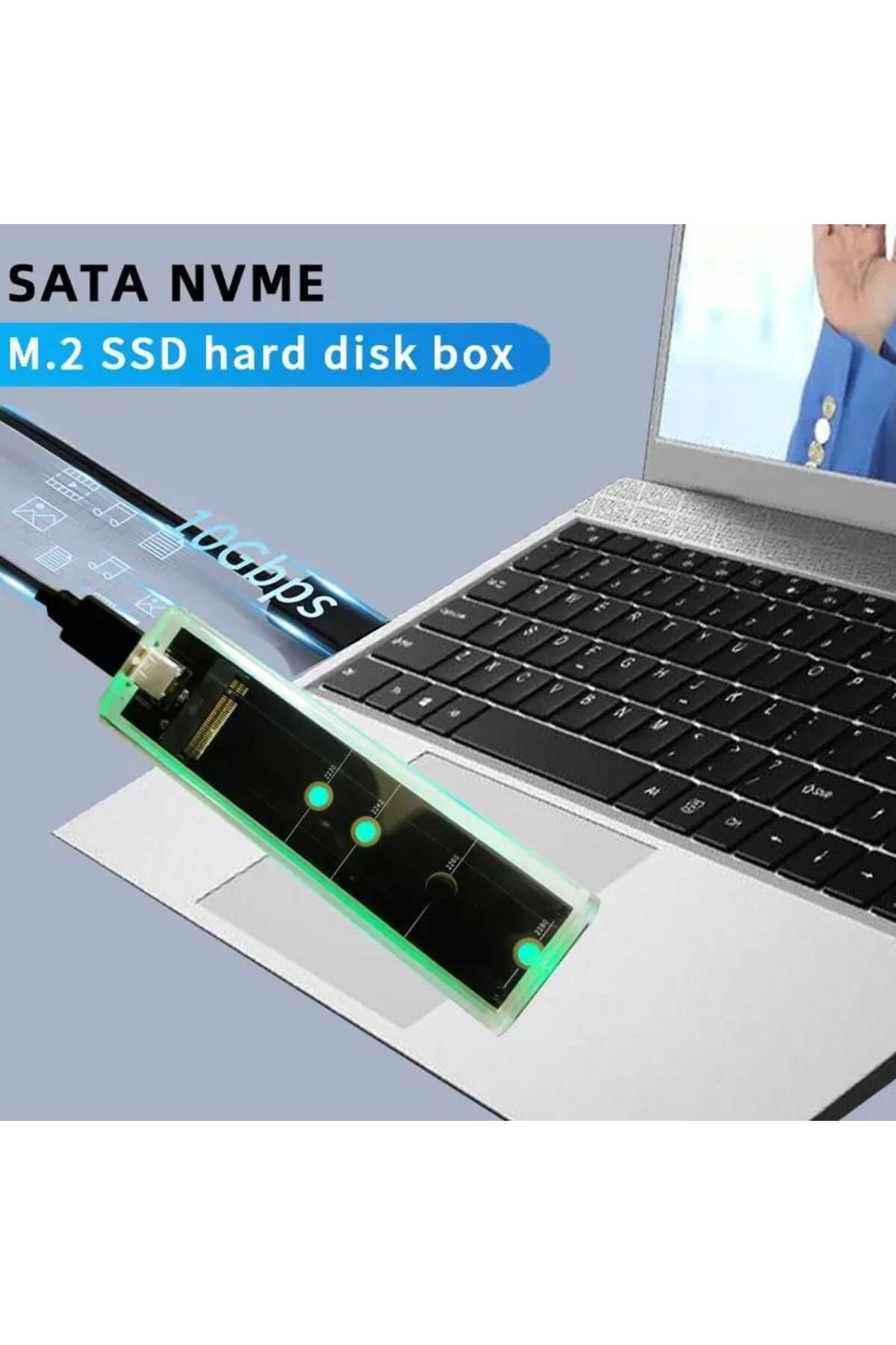 PrimeX Plus PrimeX PX-M2001 RGB M2 Sata, M2 NVMe SSD Kutusu, Type C USB3.0 NVMe SSD Kutusu ,NVMe M.2 SSD Hdd Kut